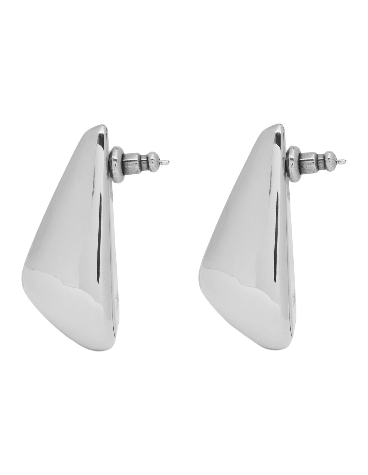 Shop Alexander Mcqueen Antiqued Silver Claw Earrings