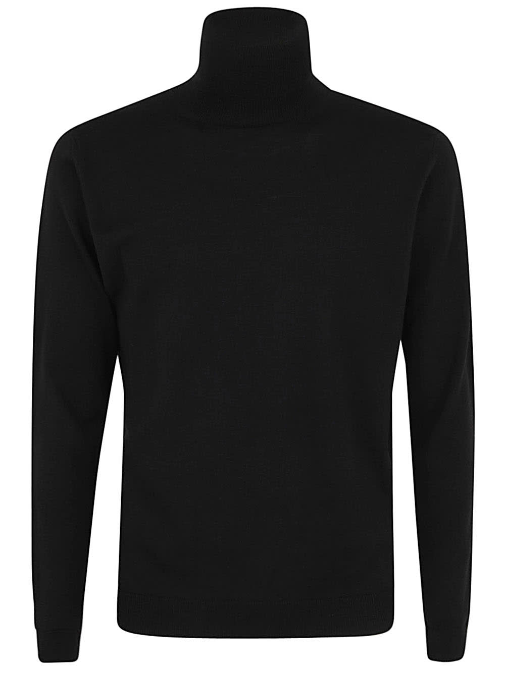 Shop Nuur Long Sleeve Turtle Neck Sweater In Black