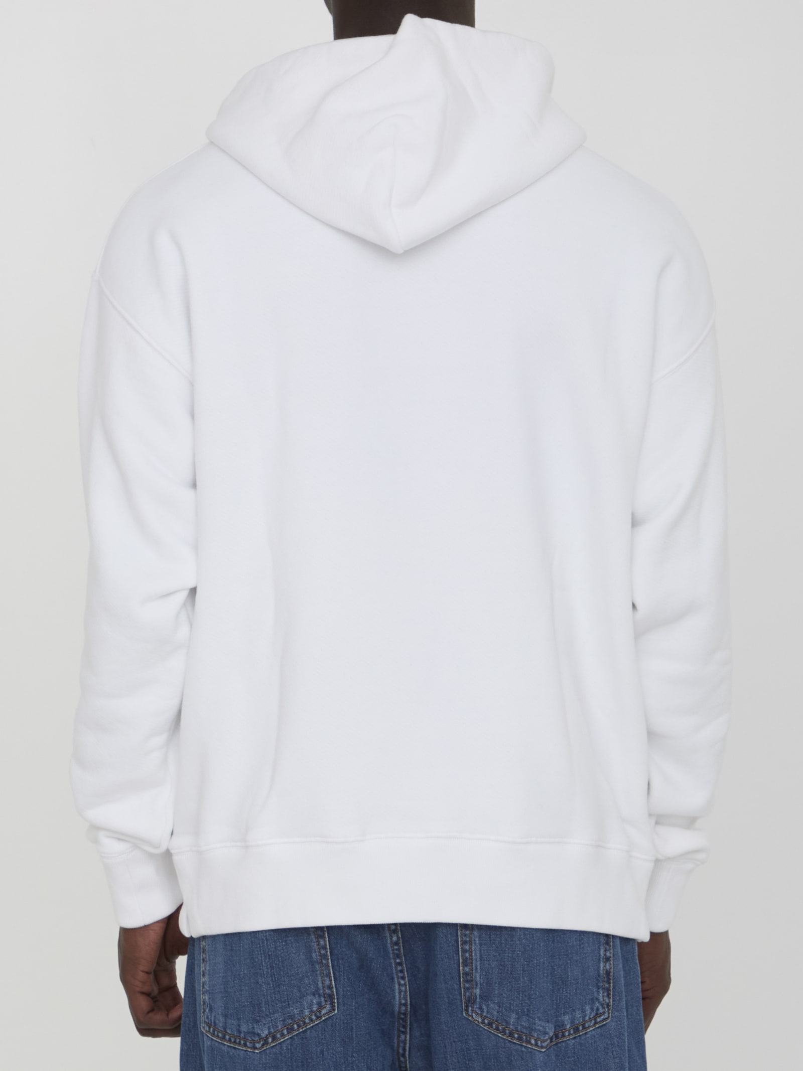 Shop Off-white Big Bookish Skate Hoodie In White