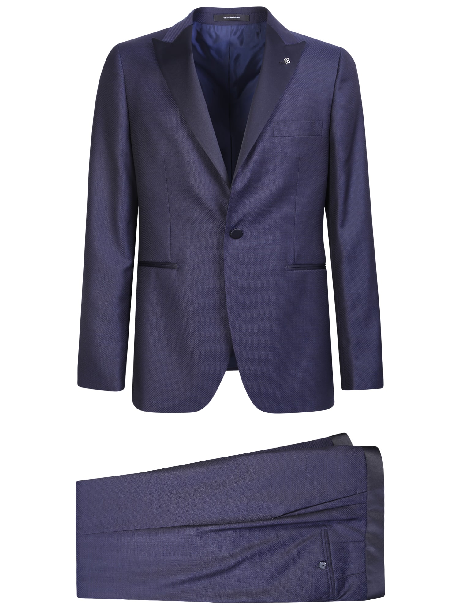 Shop Tagliatore Blue Suit