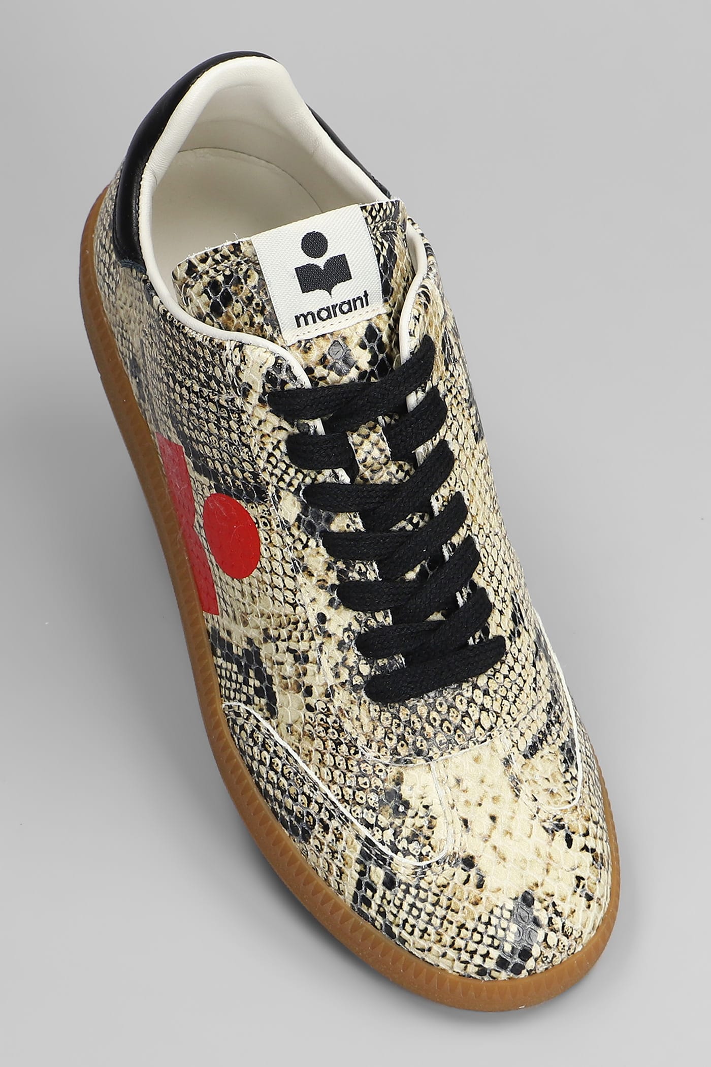 Isabel Marant Kaycee Leather Sneaker In Beige