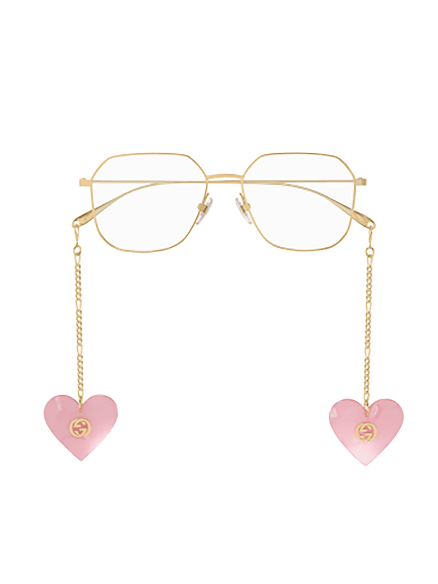 Shop Gucci Gg1032o Eyewear In Gold Gold Transparent