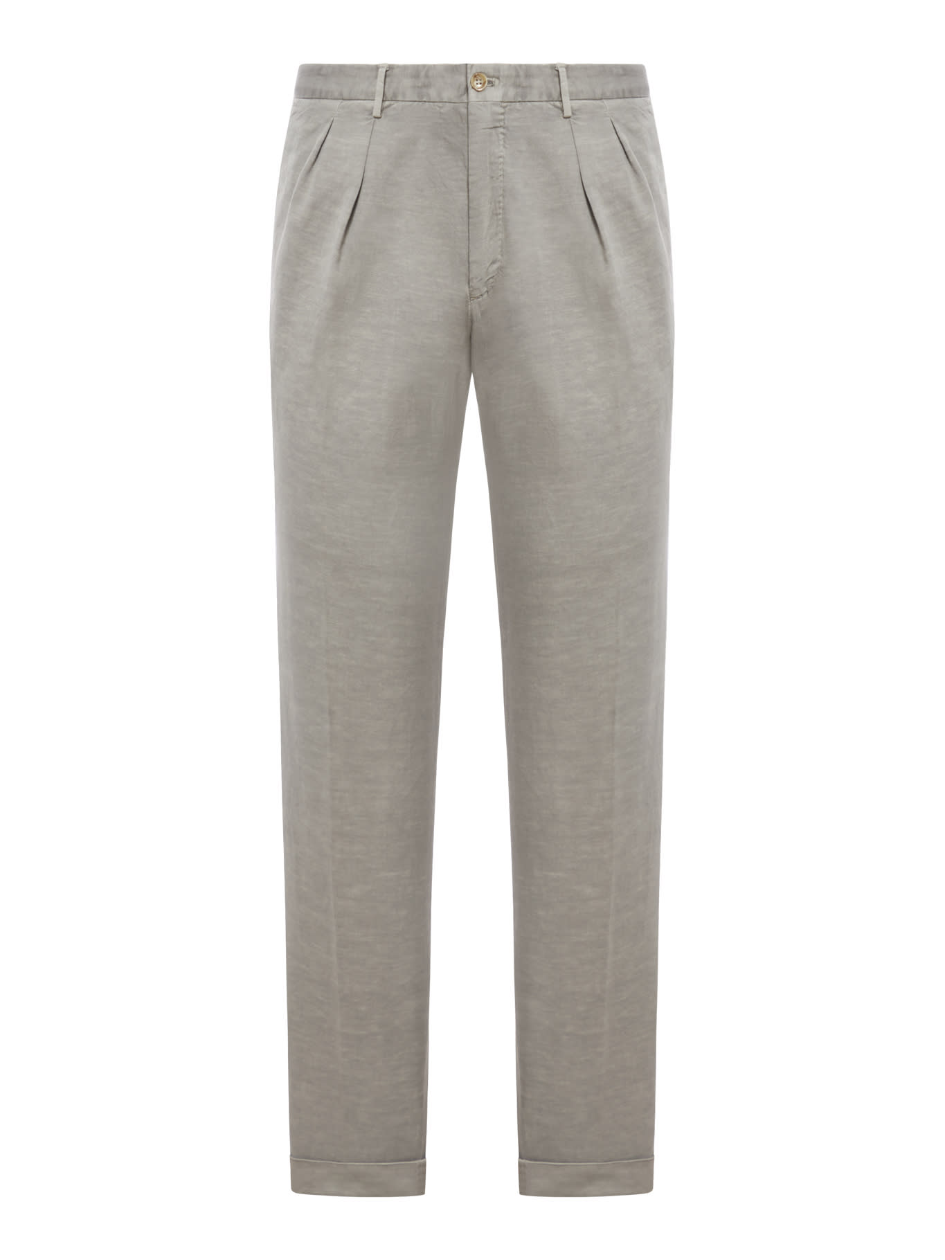 Shop Incotex Pants In Medium Grey