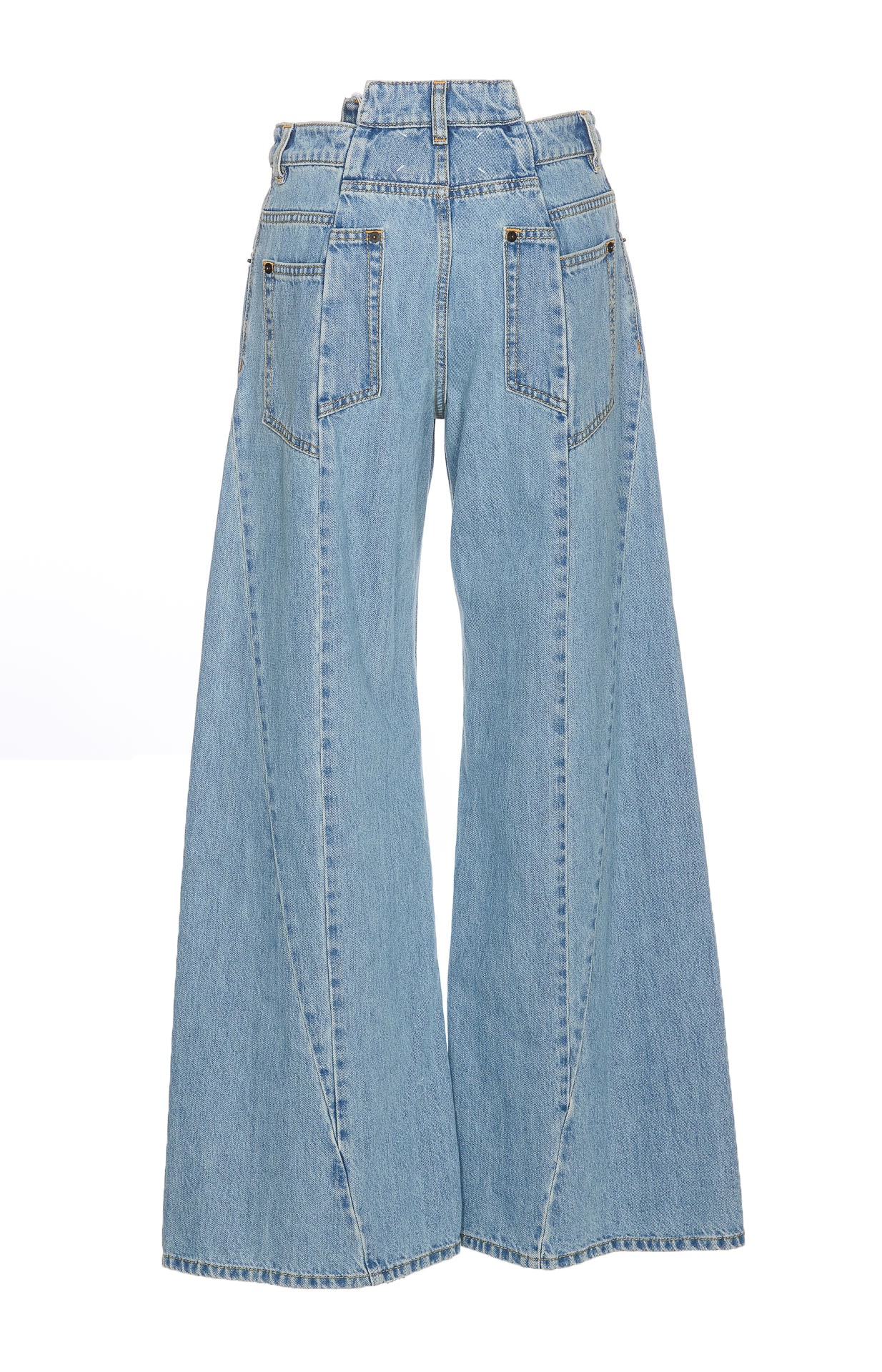 Shop Maison Margiela Denim Jeans In Blu Denim