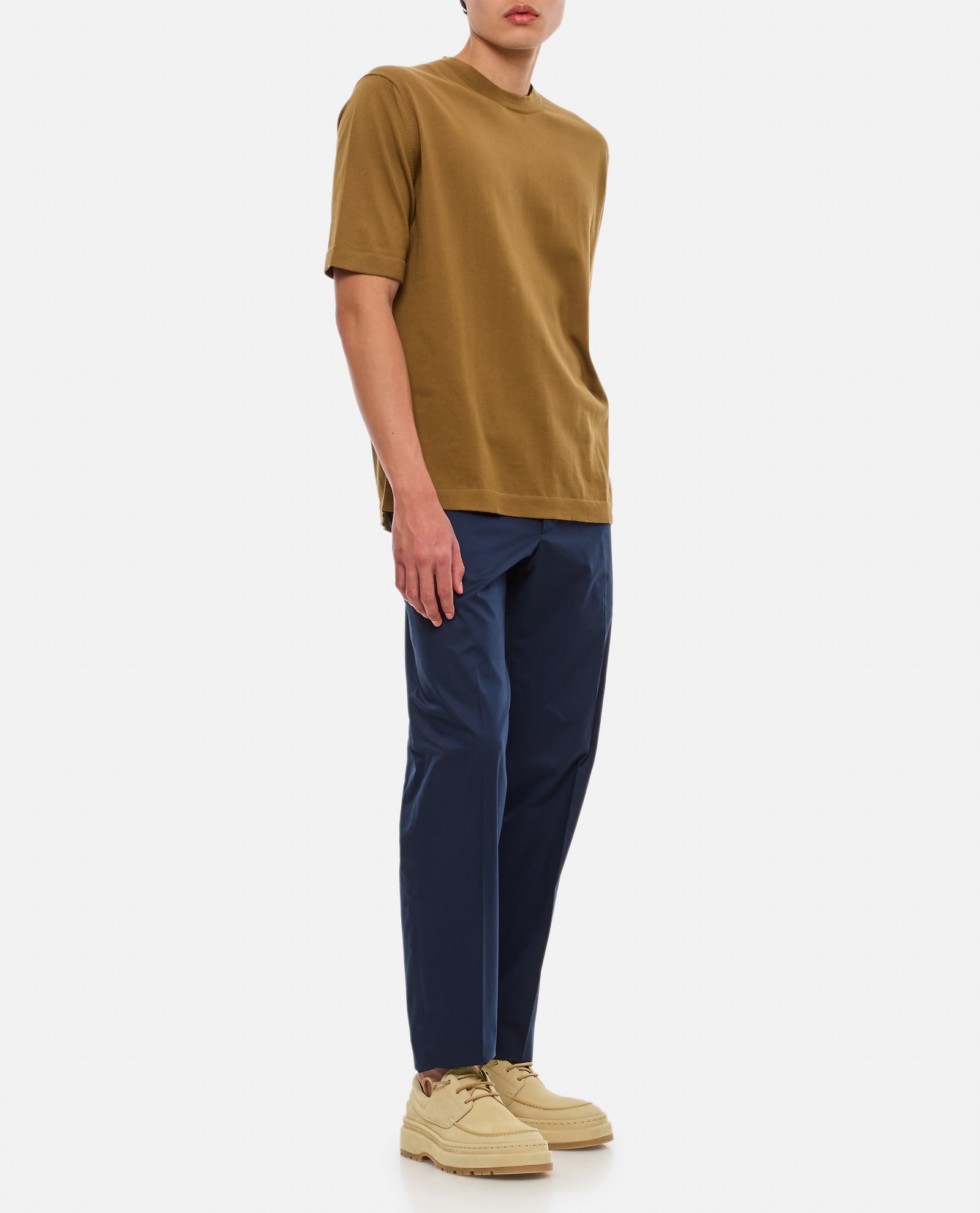 Shop K-way Combe Cotton T-shirt In Brown