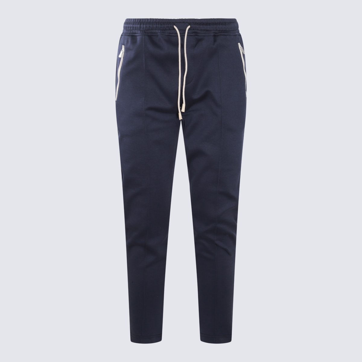 Shop Eleventy Blue Cotton Pants