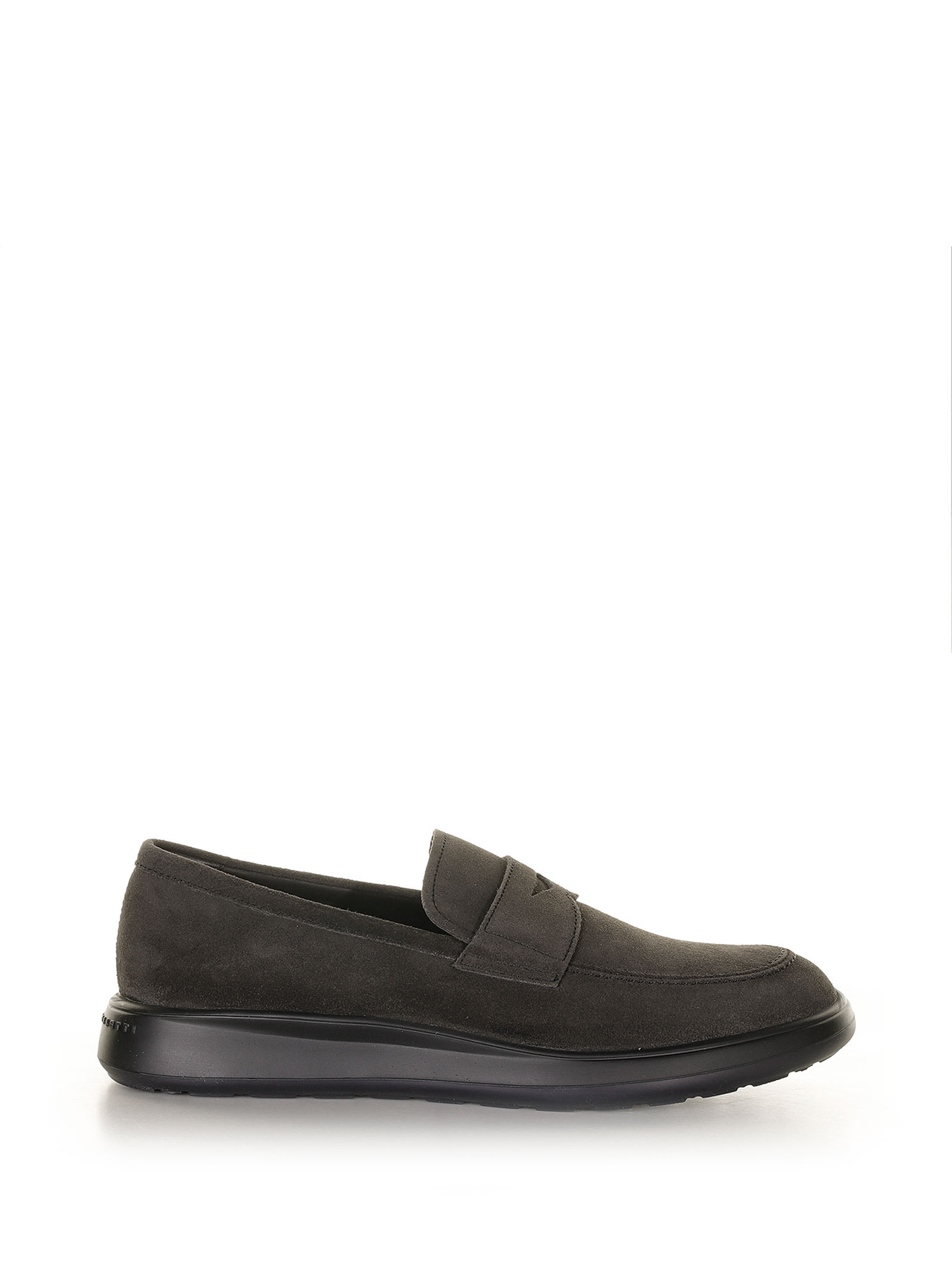 Charcoal Gray Suede Loafer