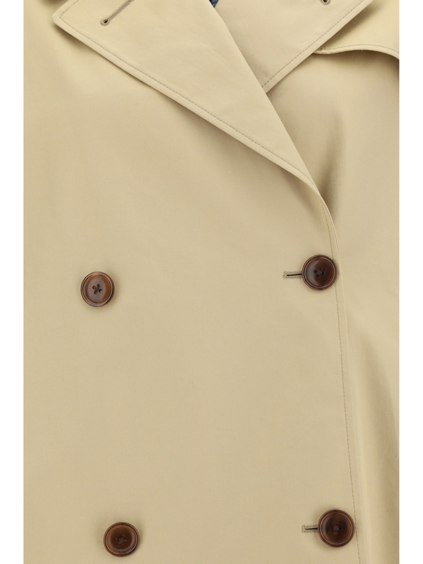 Shop Prada Trench Jacket In Miele