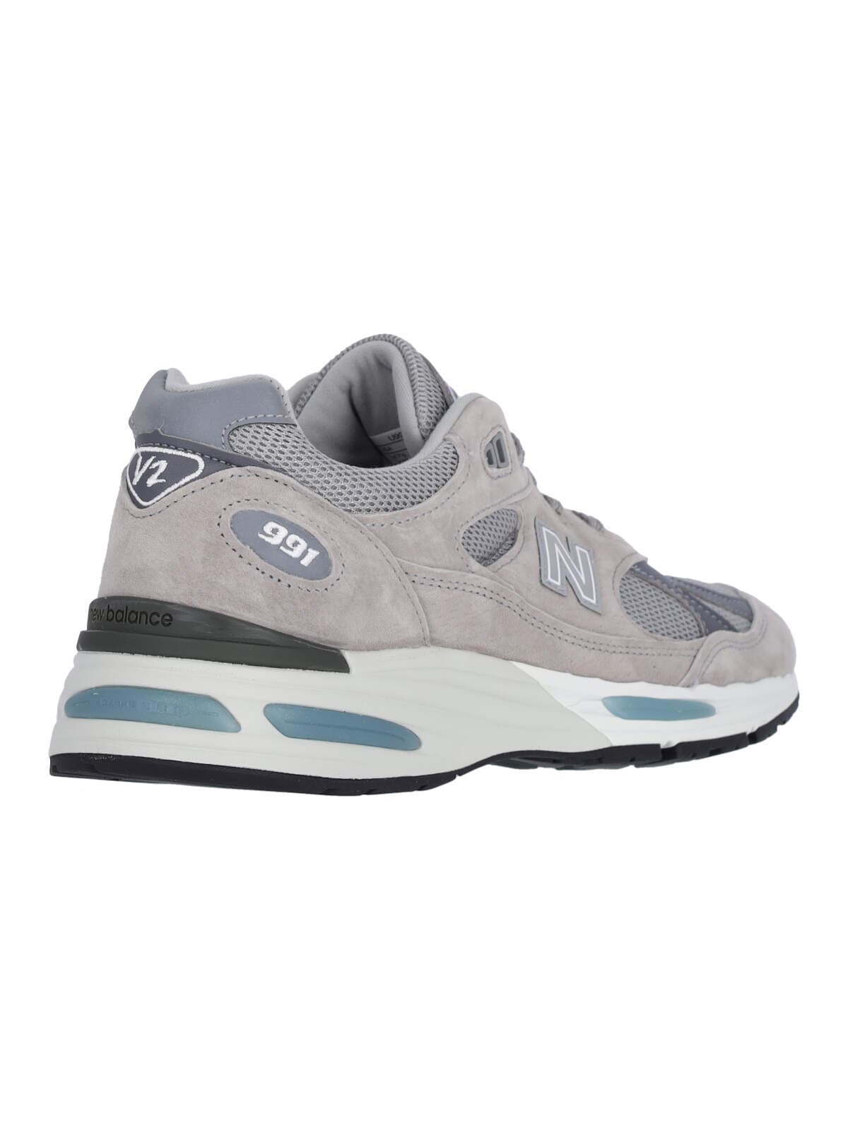 New Balance 991 V2 Mesh And Suede Low-top Sneakers