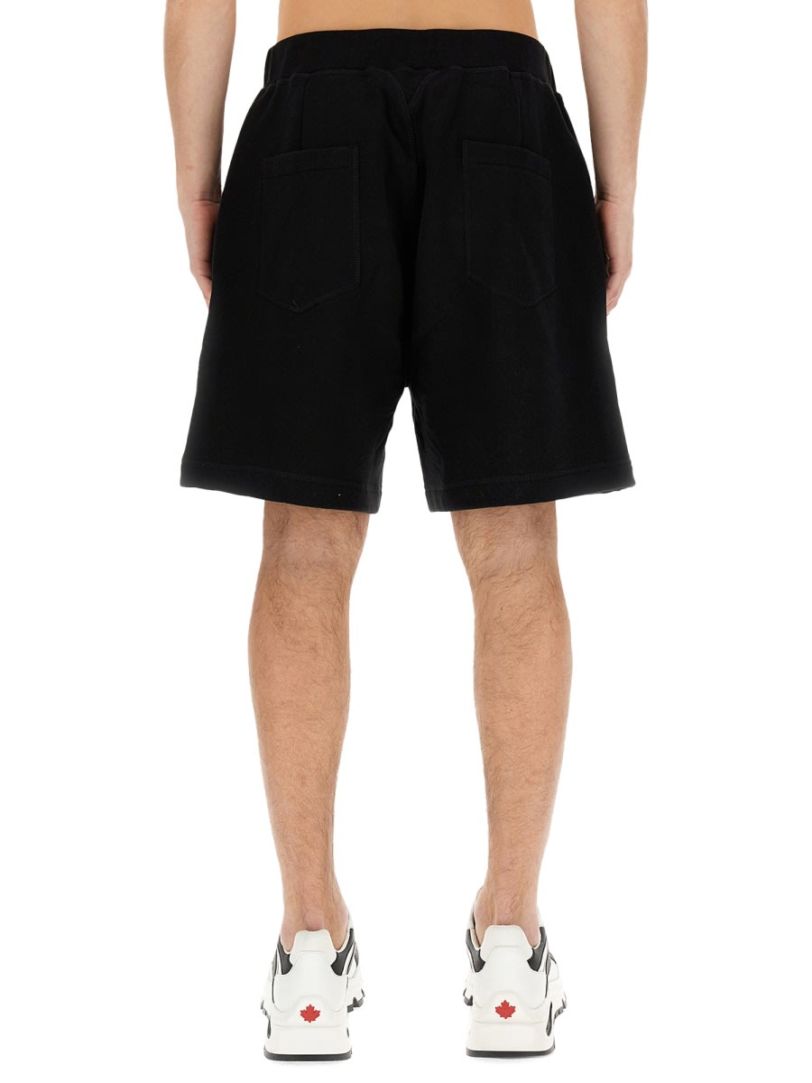 Shop Dsquared2 Bermuda With Logo In Black