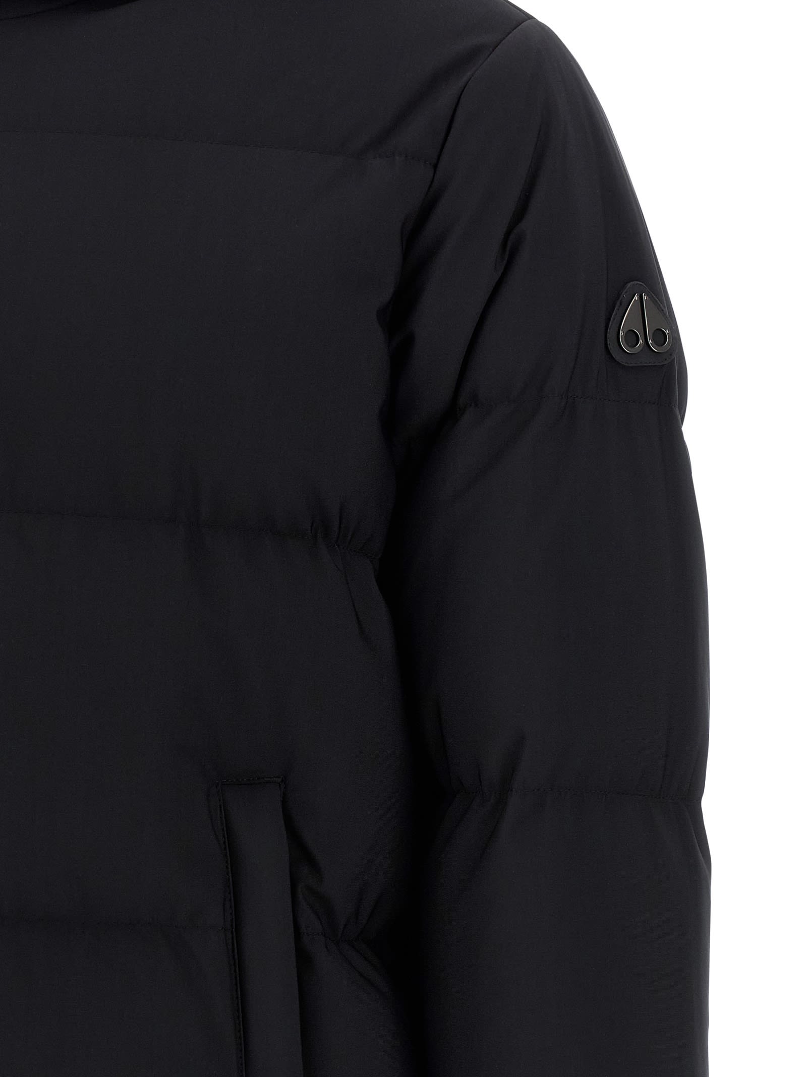 Moose Knuckles Misti Puffer Down Jacket In Black