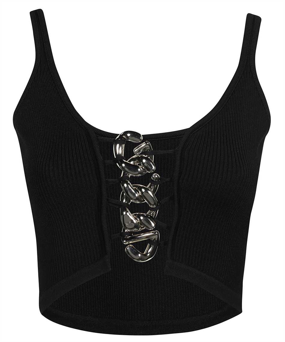 Gcds Knitted Top In Black