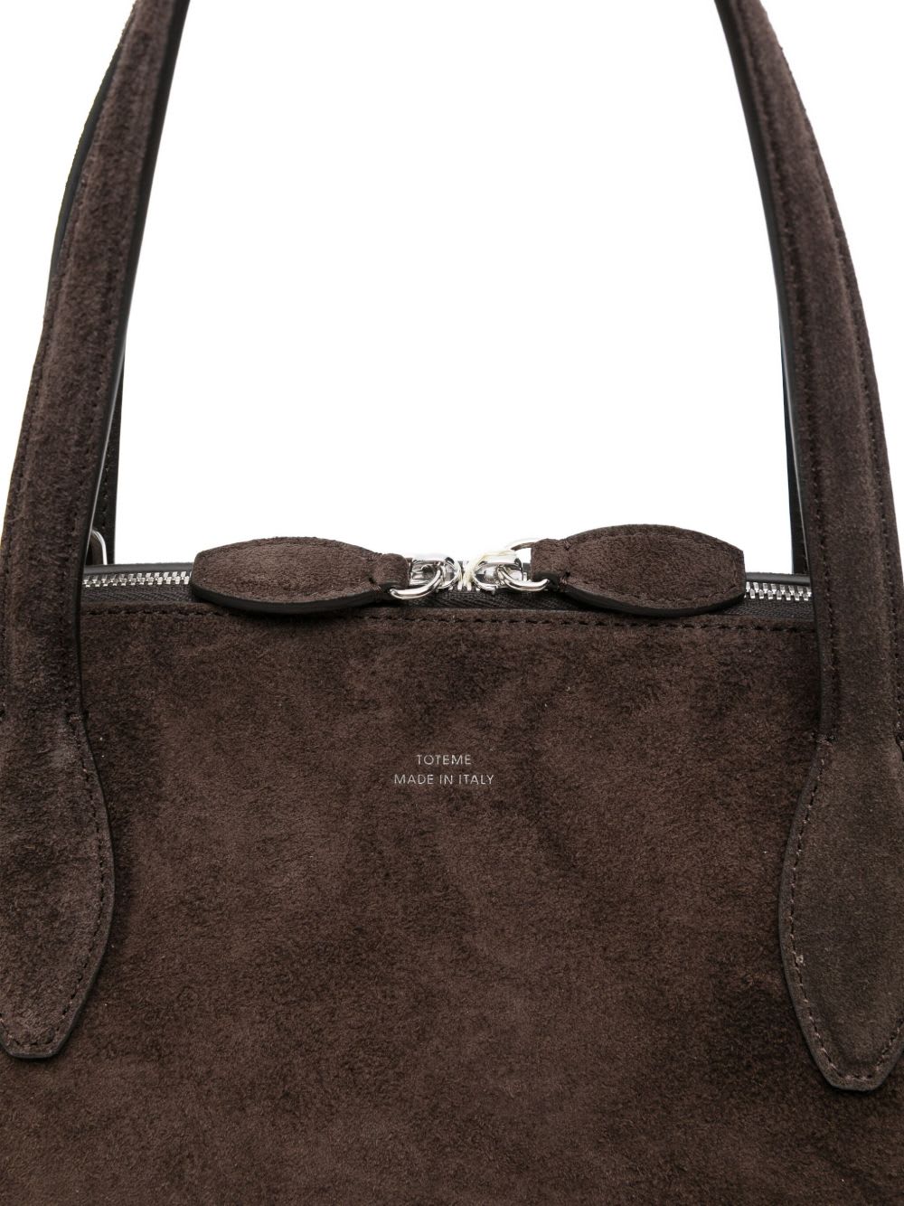 Totême Suede Leather Shoulder Tote Bag In Brown