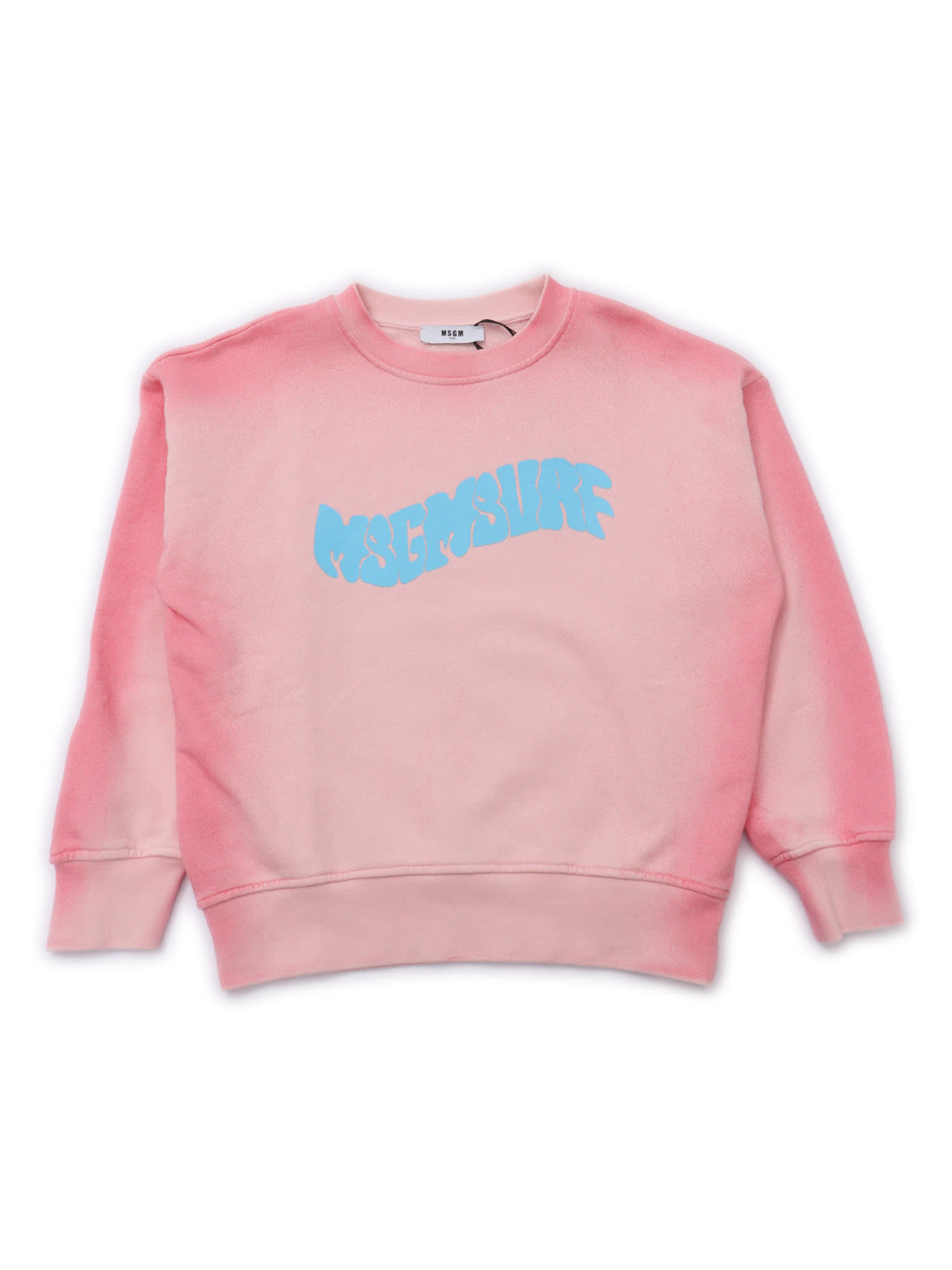 Msgm Airbrushed Sweatshirt Unisex In Pink