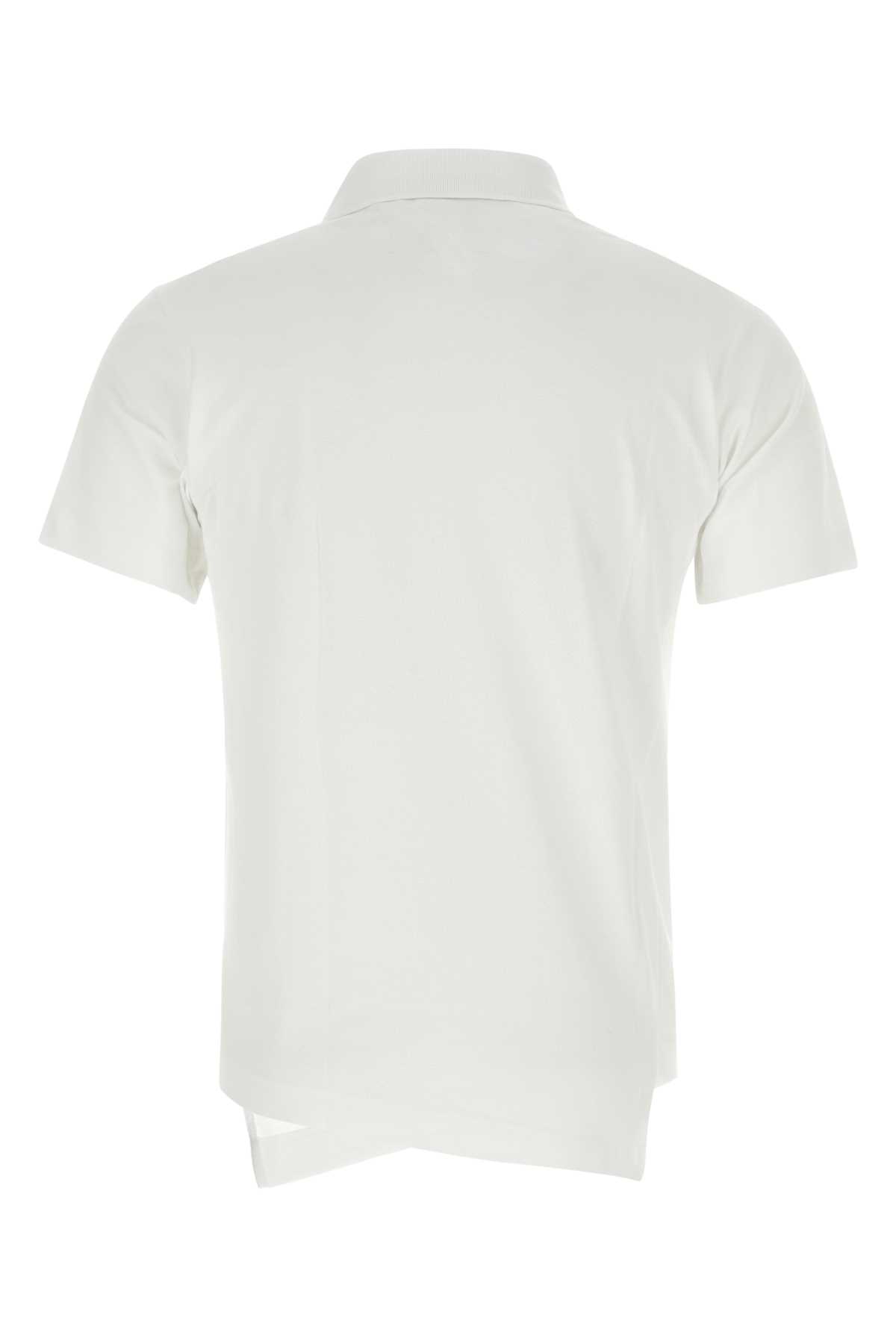 Comme Des Garçons Shirt White Piquet Comme Des Garã§ons Shirt X Lacoste Polo Shirt