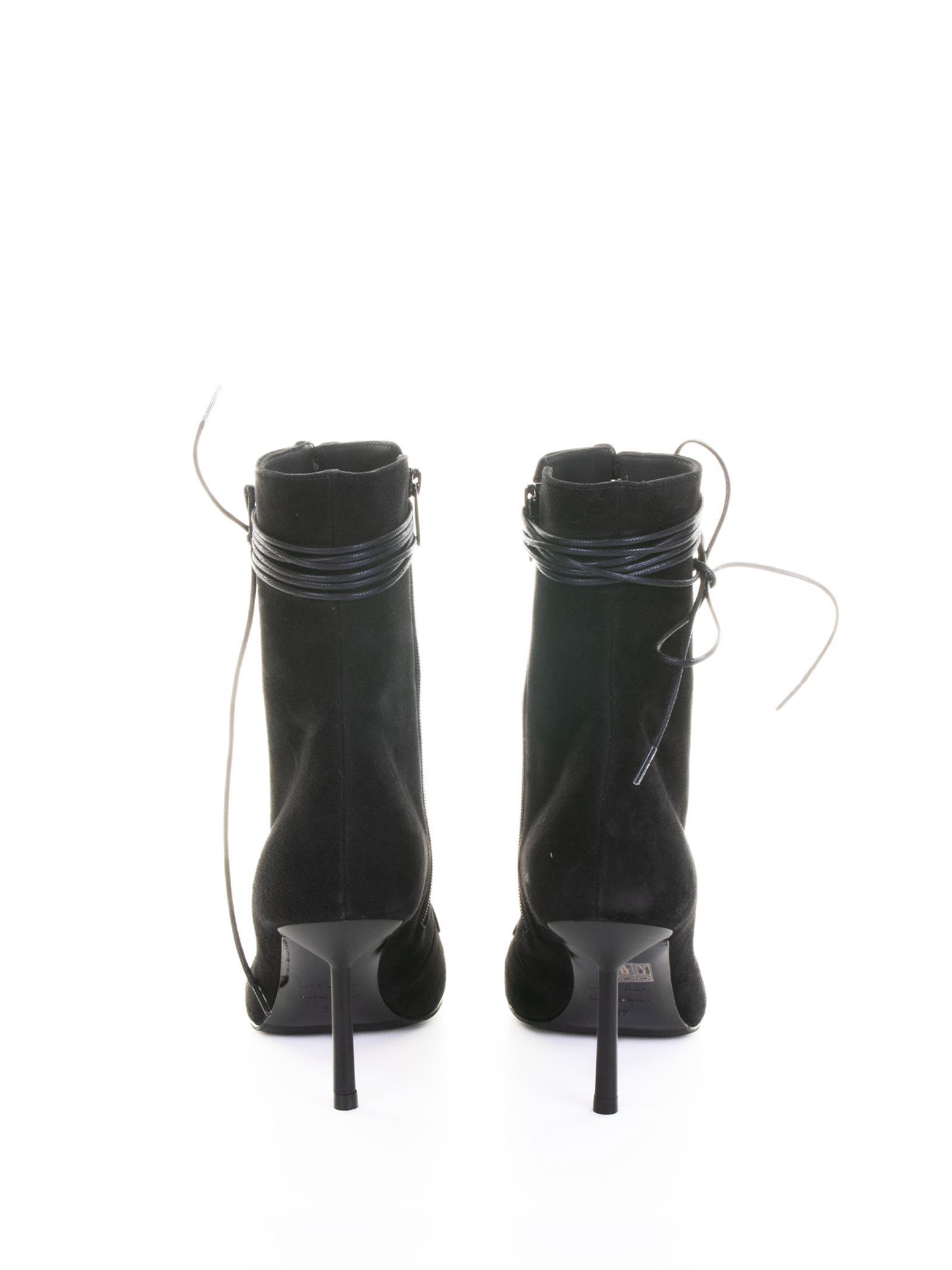 Le Silla Colette High Heels Ankle Boots In Black Leather In Black