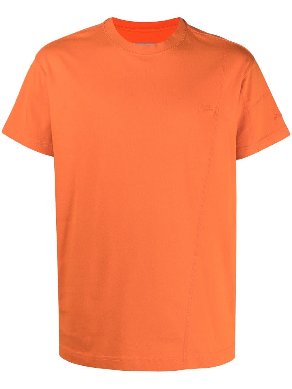 A-COLD-WALL* BASIC ORANGE COTTON T-SHIRT WITH LOGO,11806097