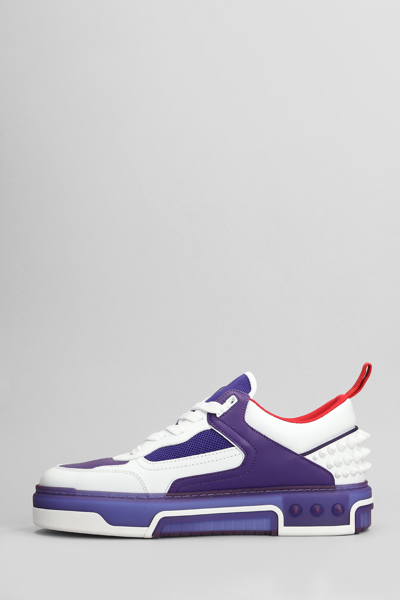 Shop Christian Louboutin Astroloubi Sneakers In White Leather And Fabric