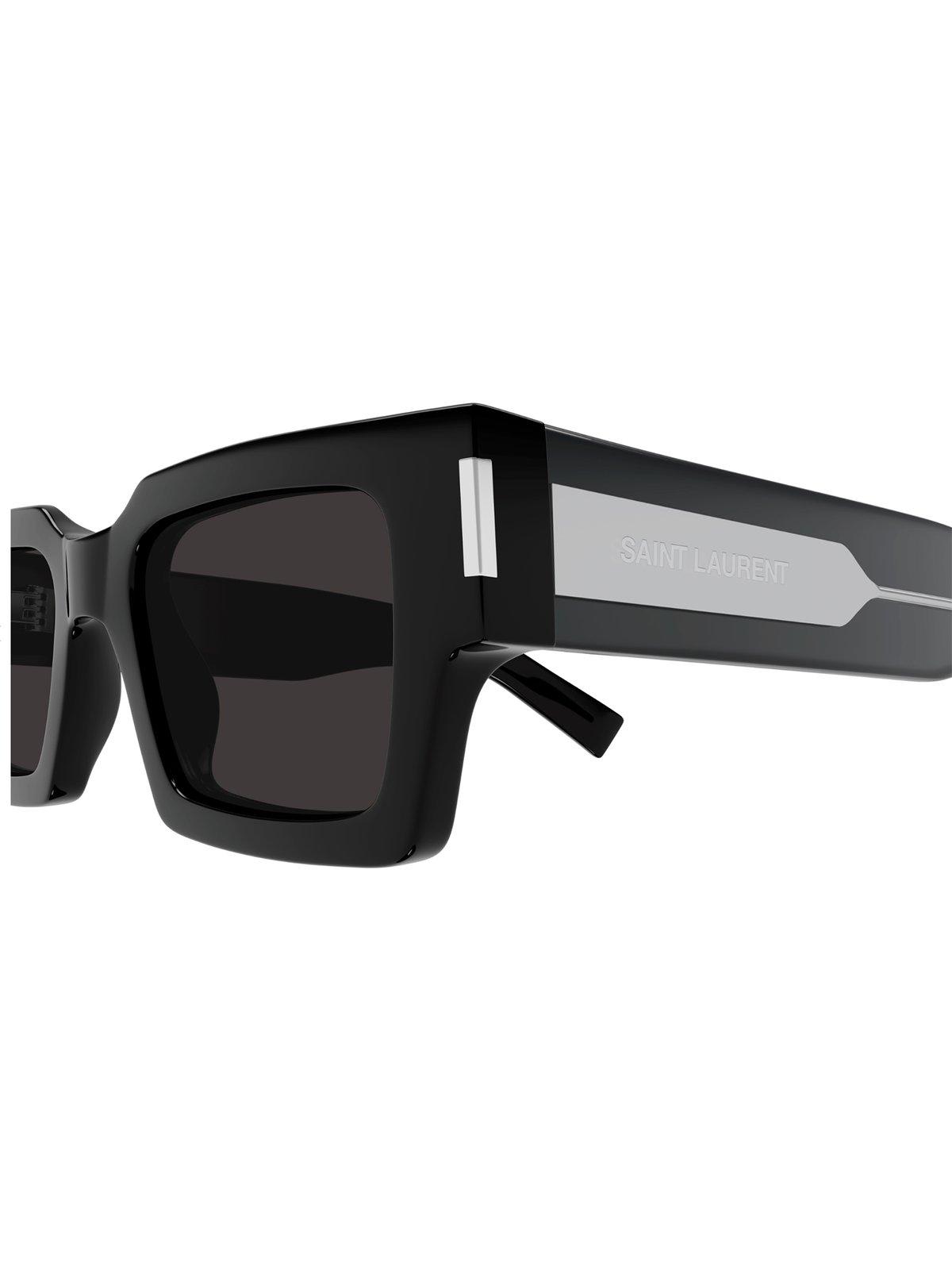 Saint Laurent Unisex Sl572-001-50-22-145 Sunglasse In Black-crystal-grey