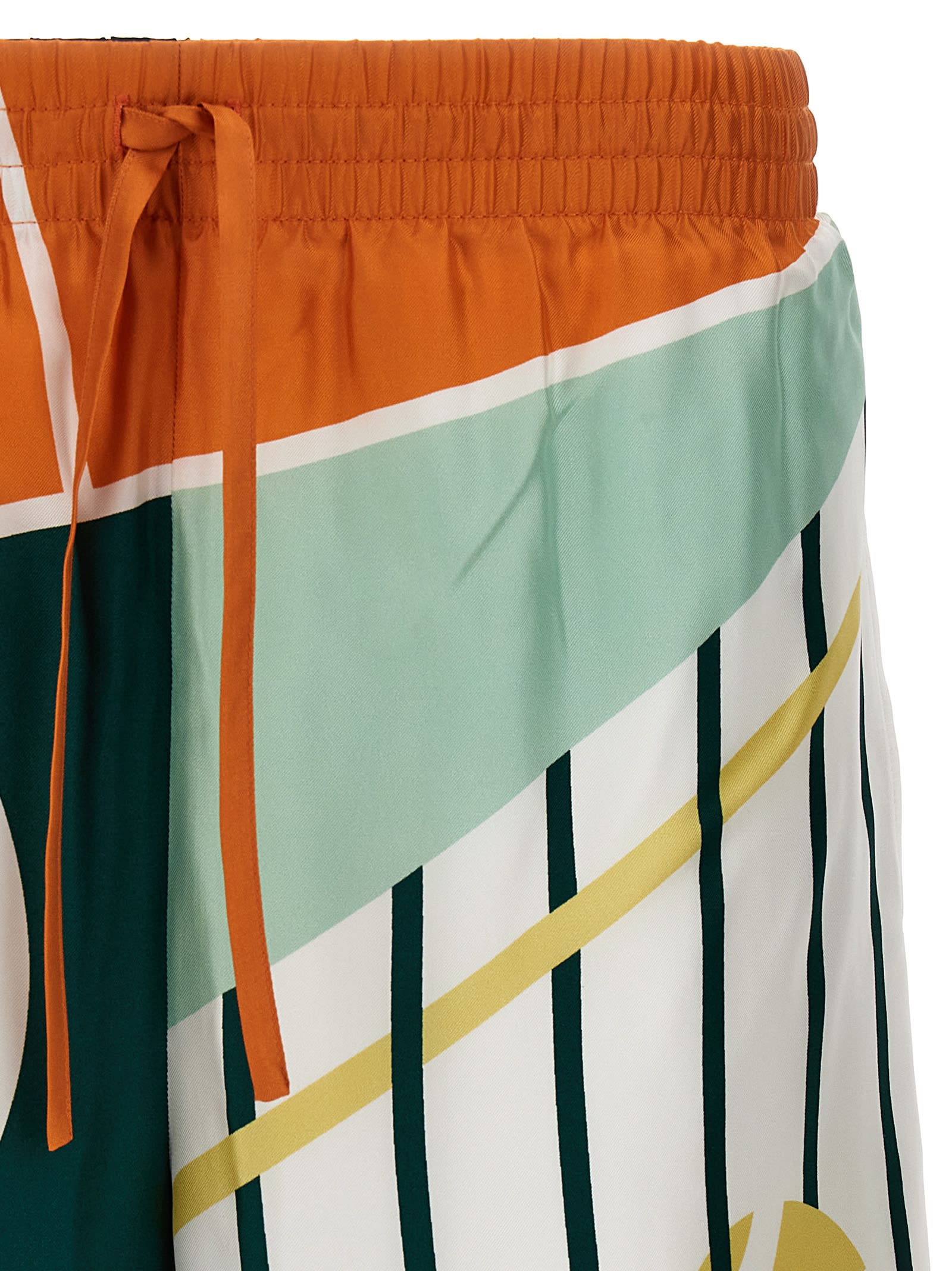 Casablanca Court Abstrait Bermuda Shorts In Multicolor