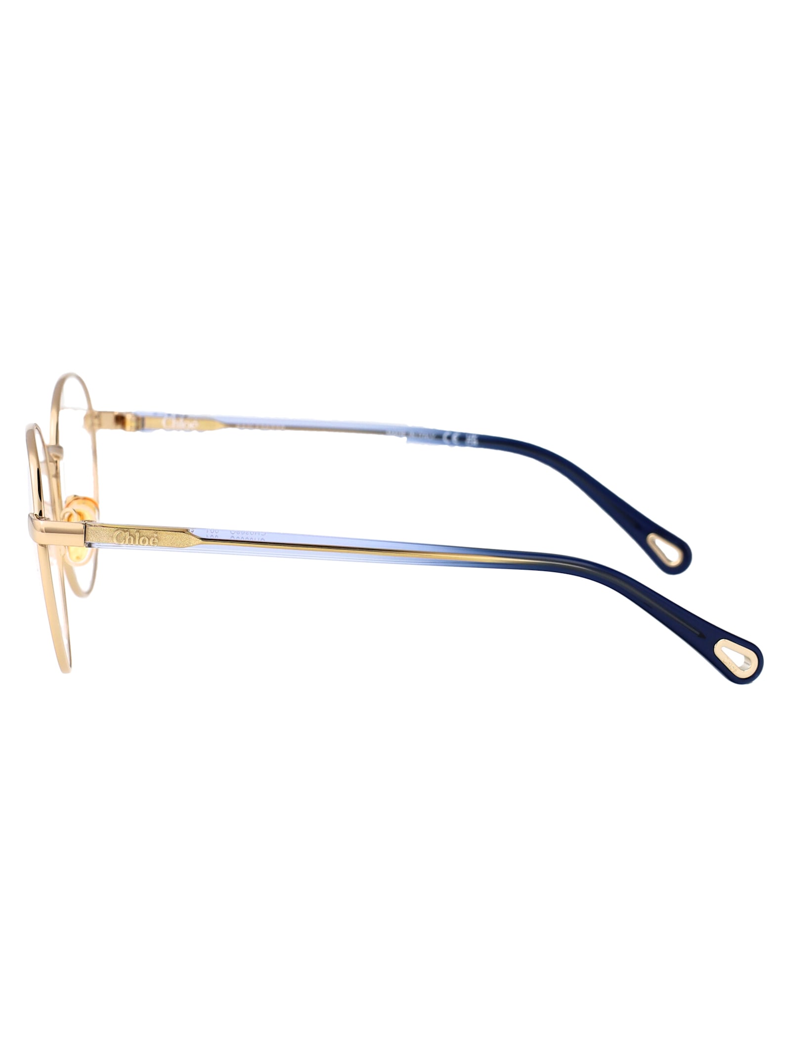Chloé Ch0269o Glasses In Gold-blue-transparent
