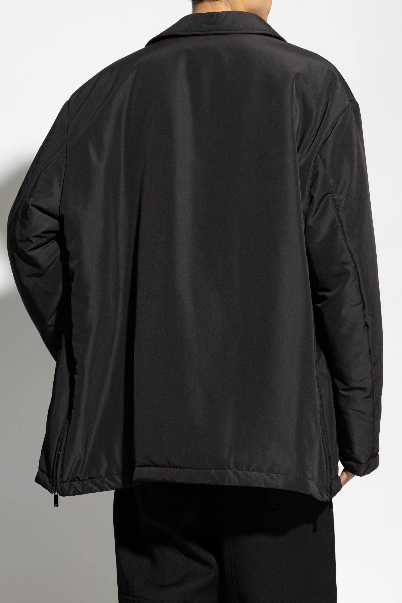 Shop Emporio Armani Jacket With Pockets In Black