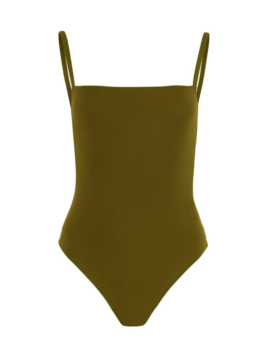 Lido One Piece Swimsuit "three" In Green