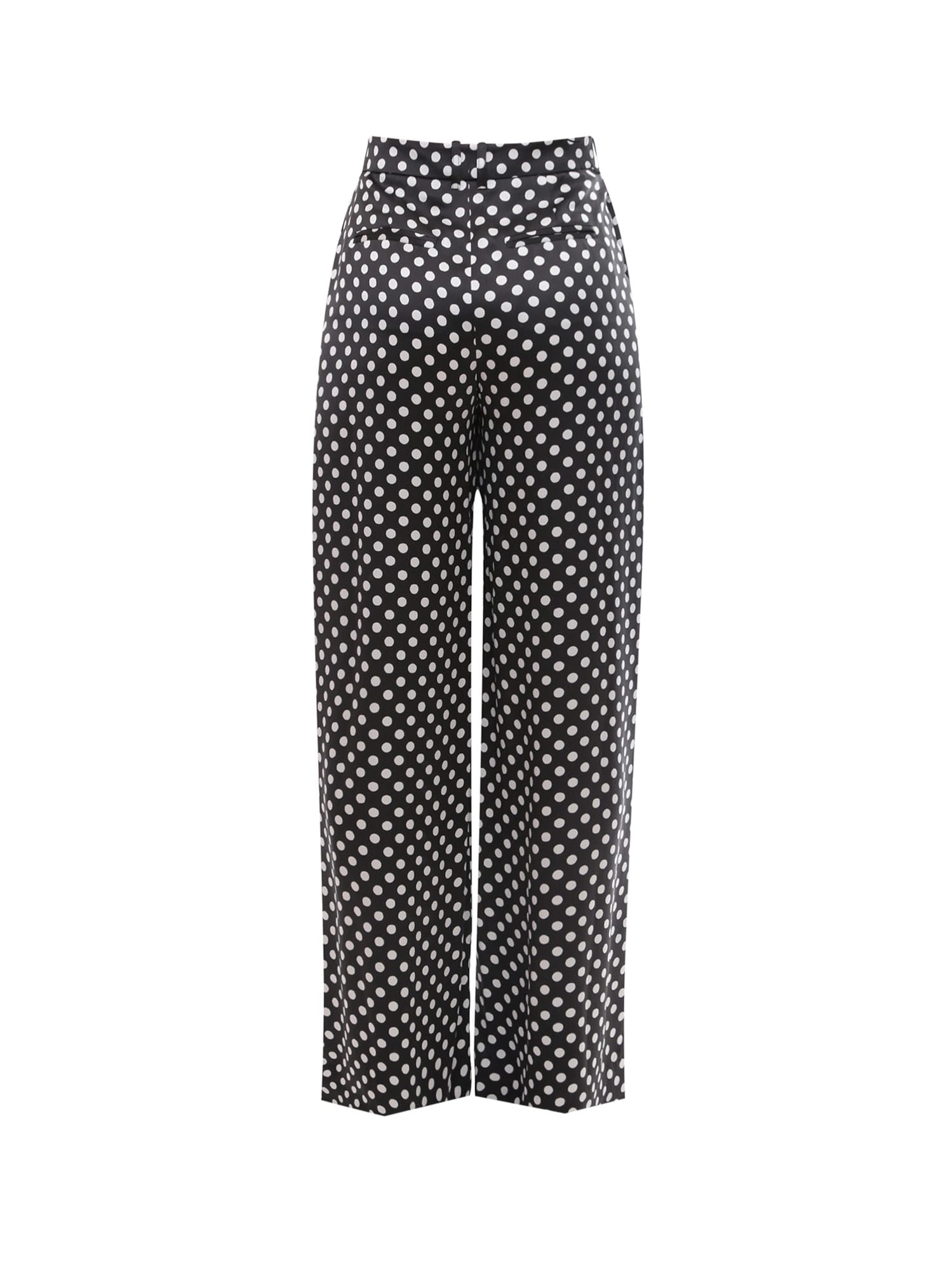 Shop Saint Laurent Trouser In Noir Craie