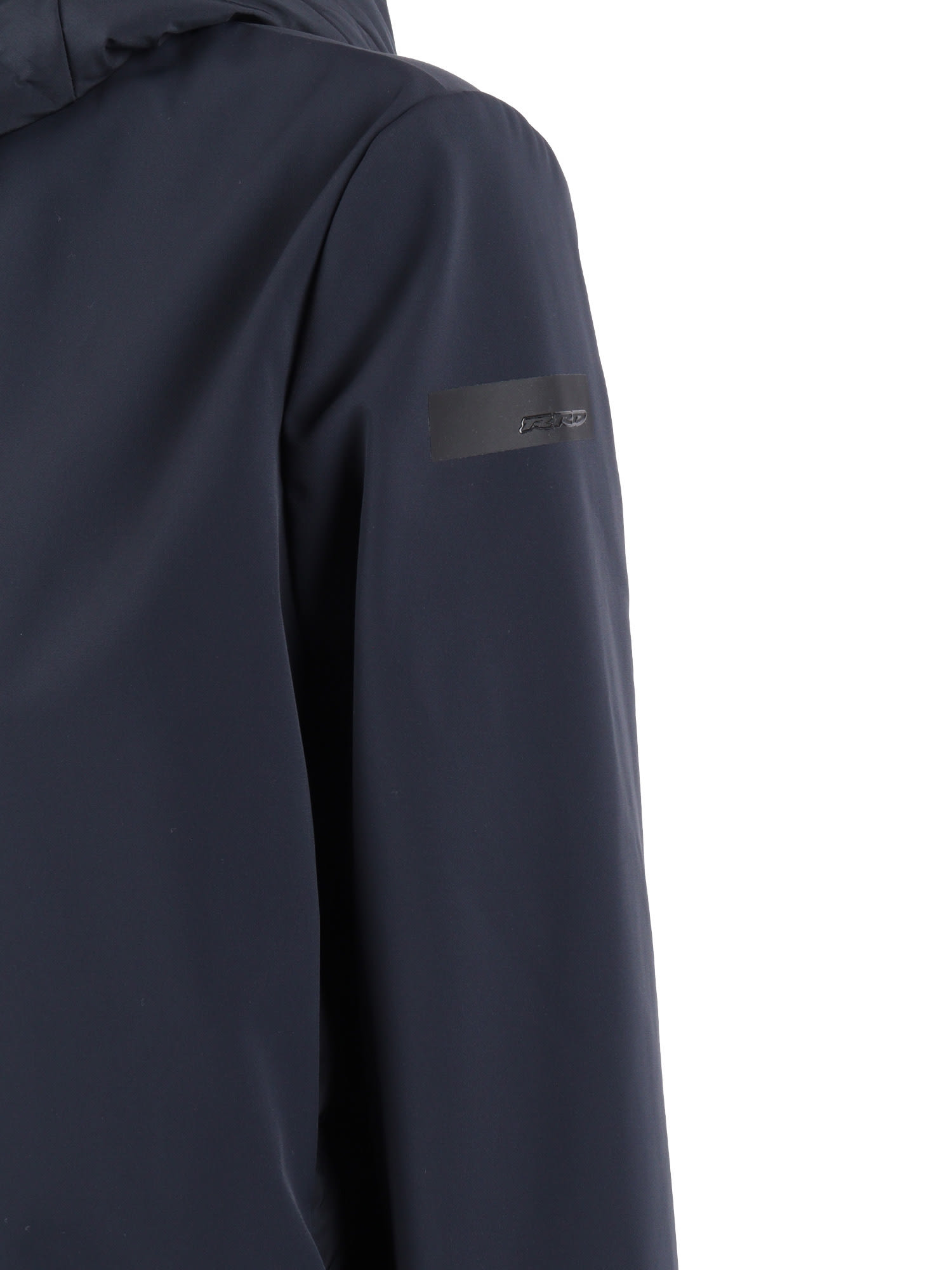 Rrd - Roberto Ricci Design Montecristo Duck Hood Zip Soft Jkt In Blue