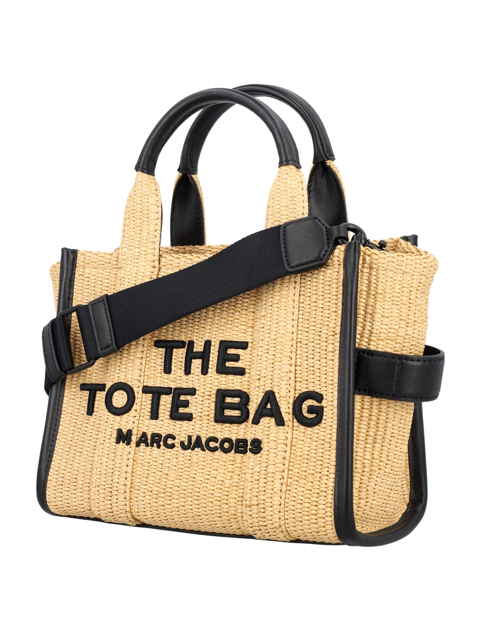 Shop Marc Jacobs The Small Tote Bag Raffia In Natural