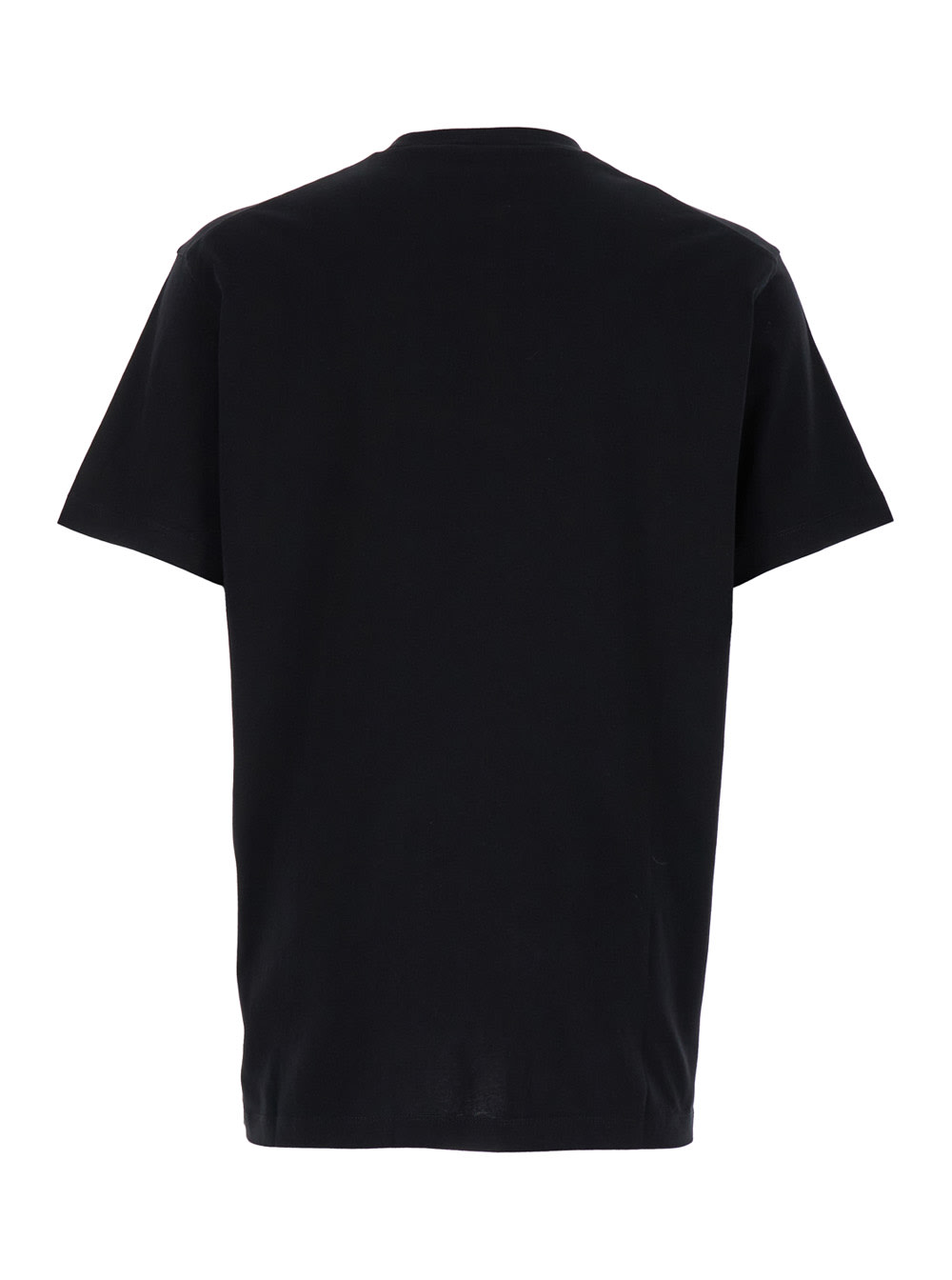 Shop Dsquared2 Black Crewneck T-shirt Witrh Screaming Maple In Cotton Man