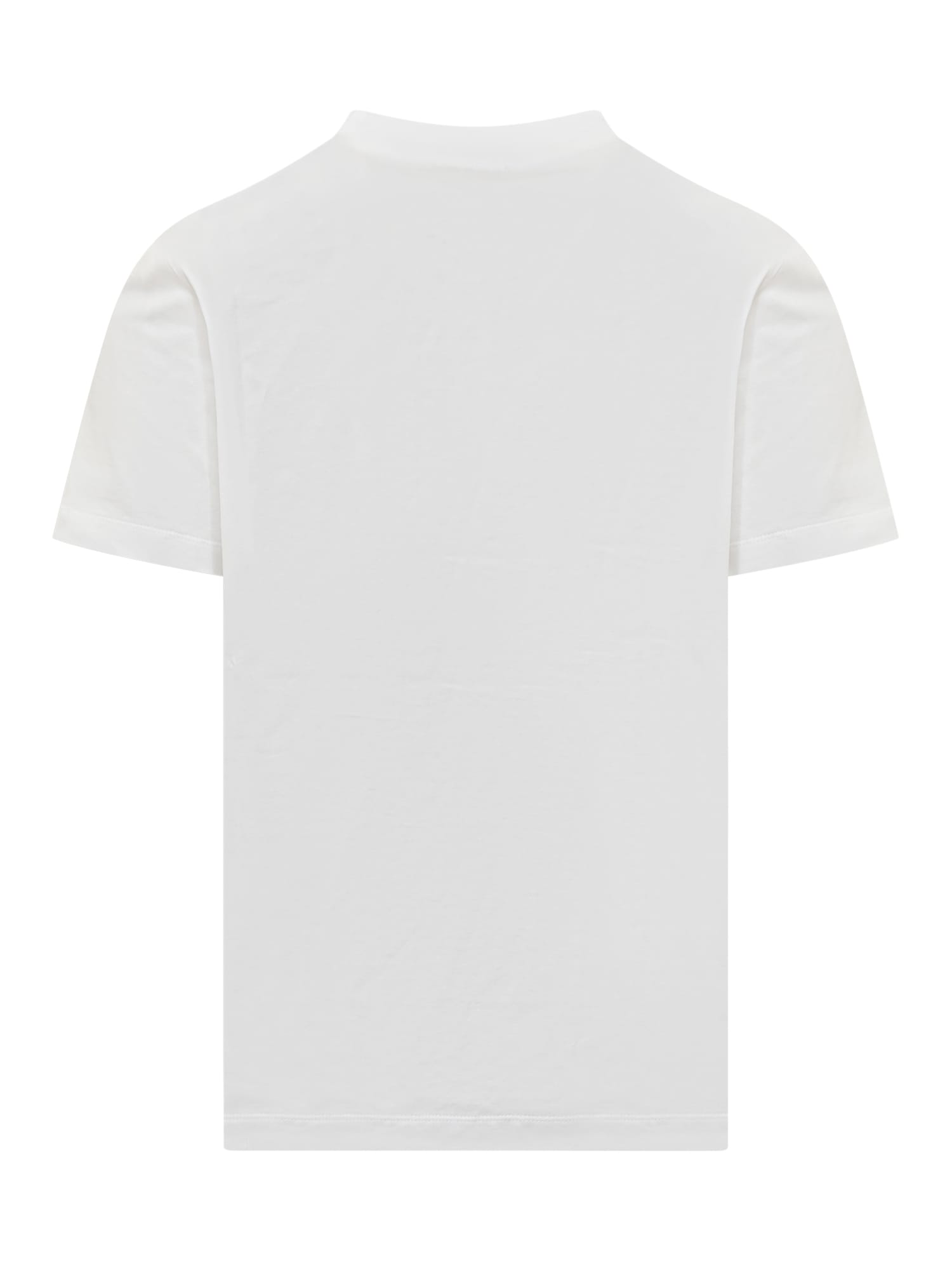 Shop Marni T-shirt With Logo In Lily White