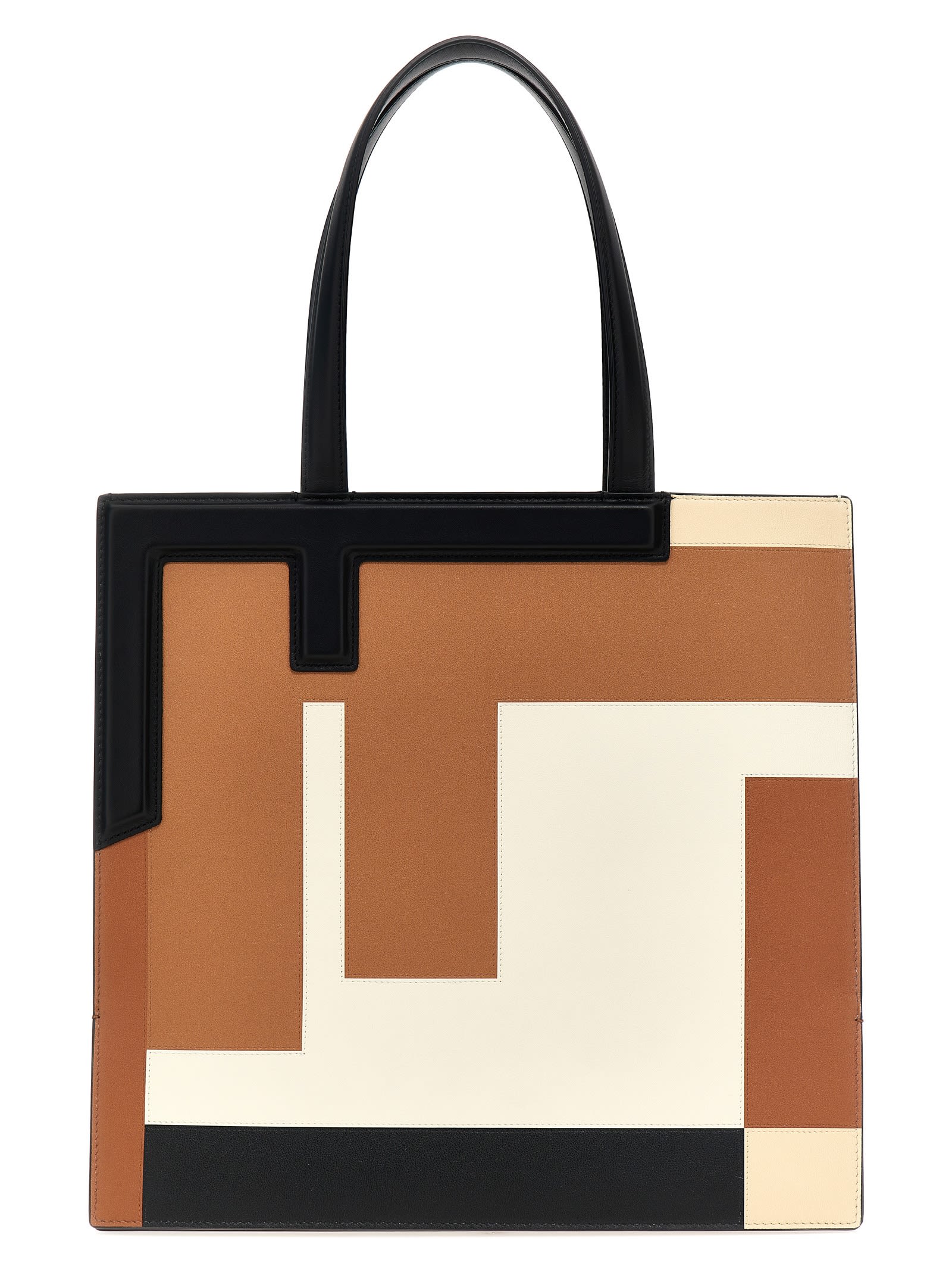 Shop Fendi Flip Medium Shopping Bag In Multicolor