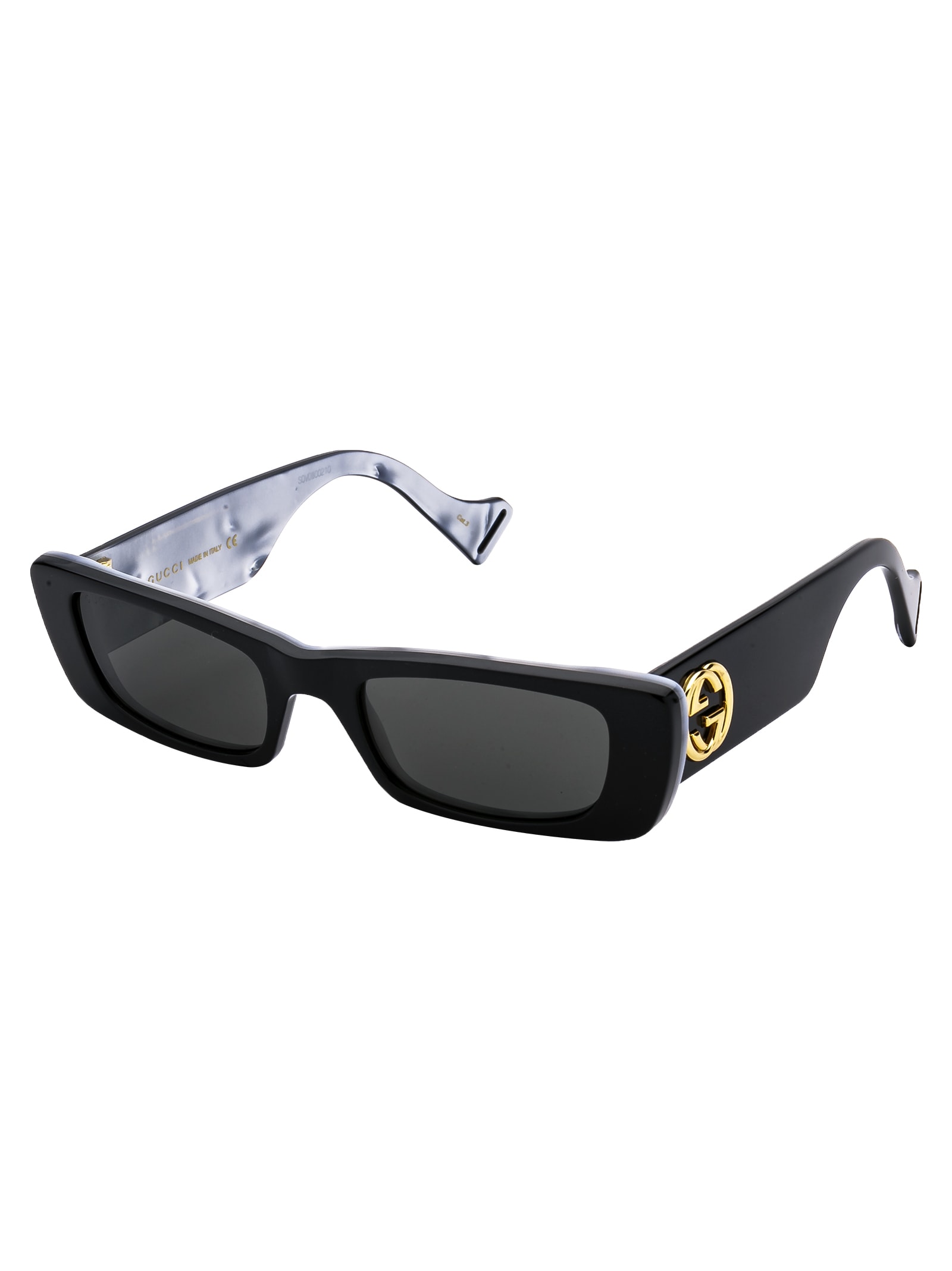 Shop Gucci Gg0516s Sunglasses In 001 Black Black Grey