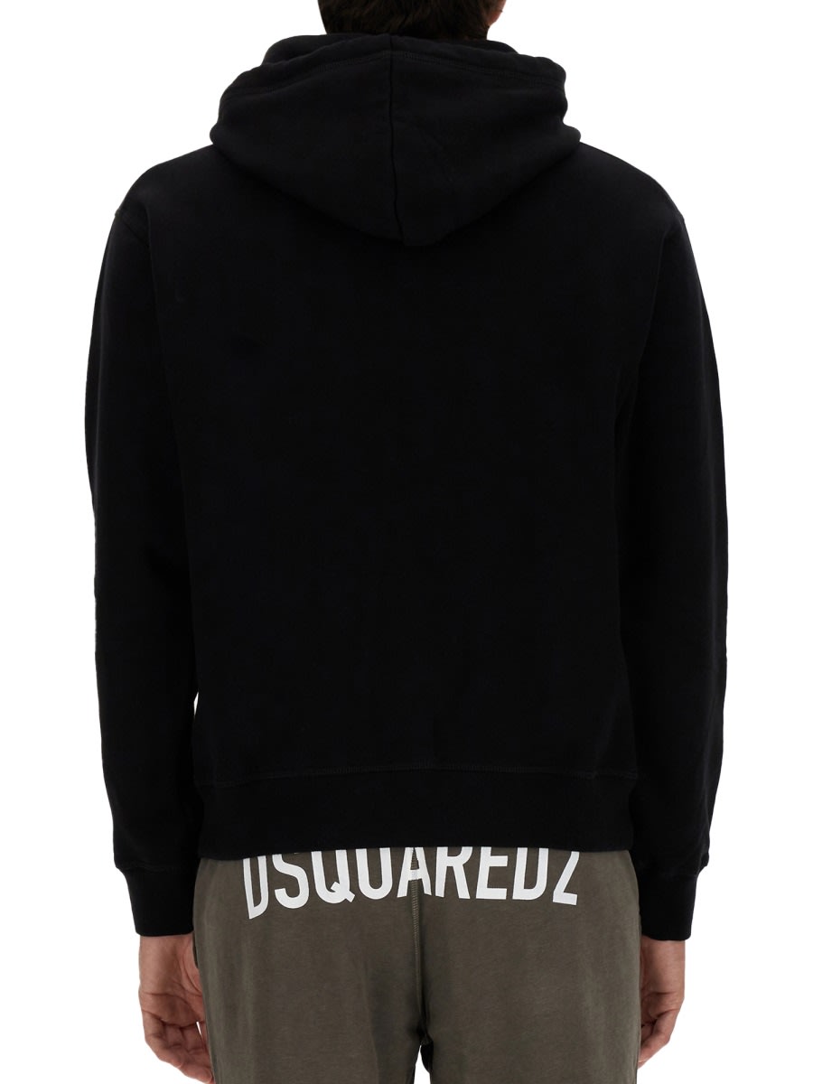 Shop Dsquared2 Sweatshirt D2 Cuzco In Black