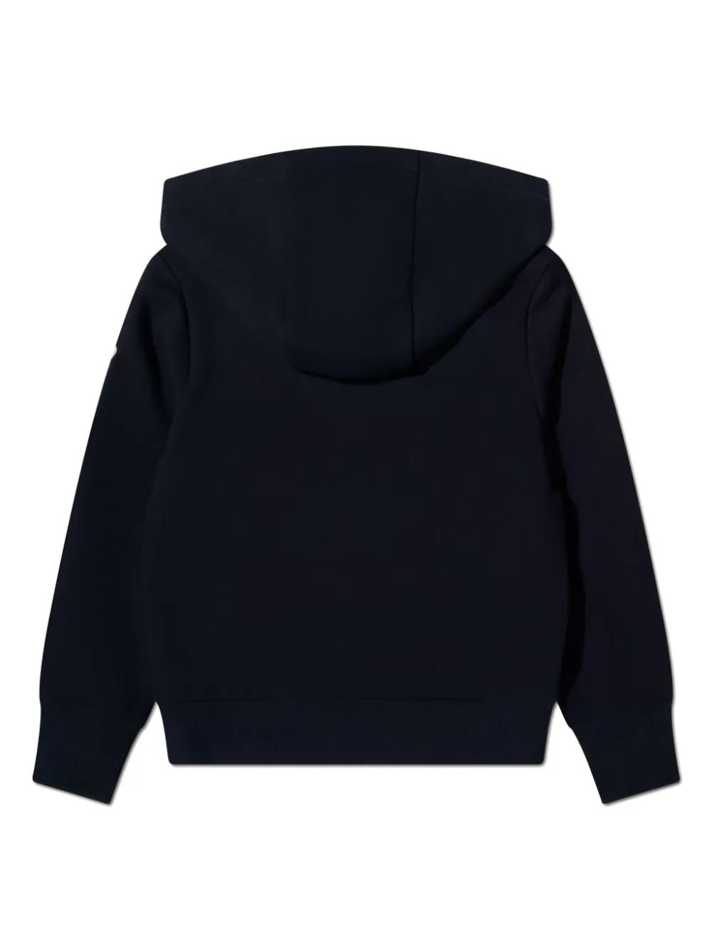 Shop Moncler Blue Padded Zip-up Hoodie