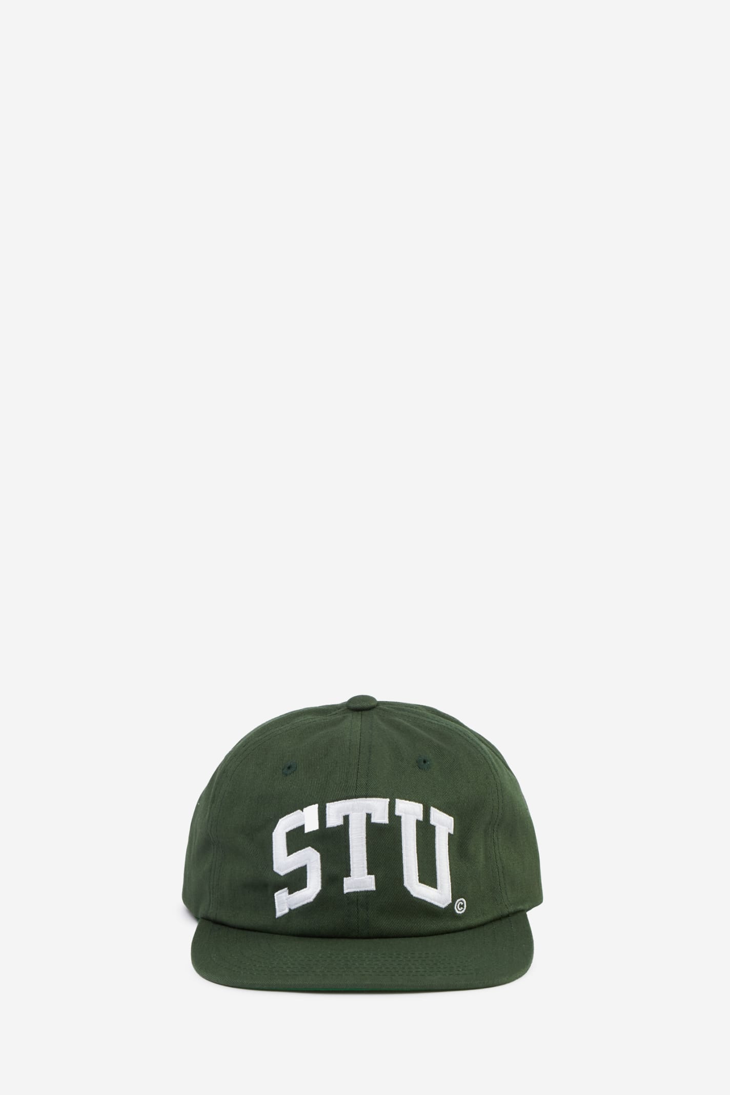 Shop Stussy Stu Arch Strapback Hats In Green