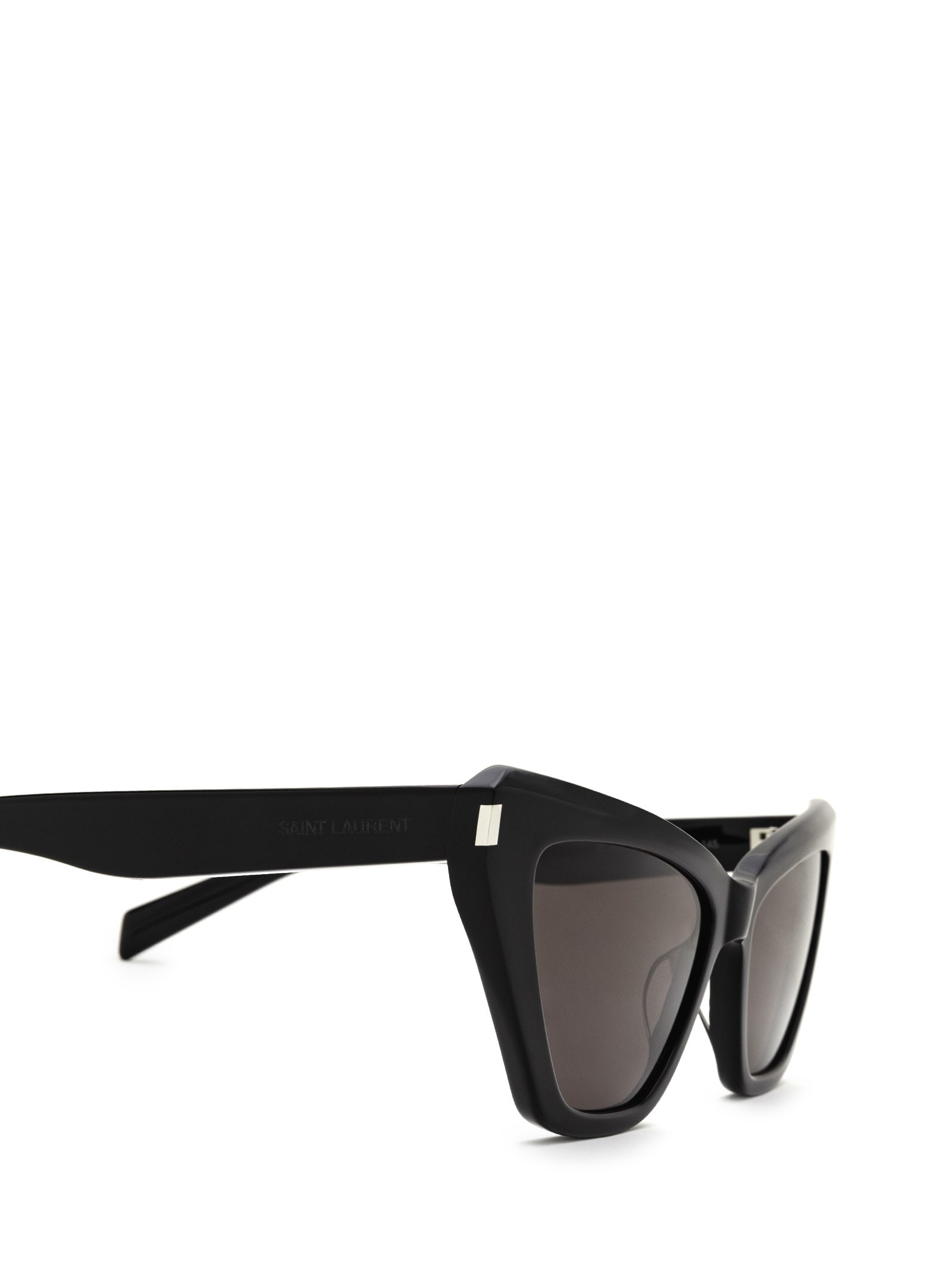 Shop Saint Laurent Sl 466 Black Sunglasses