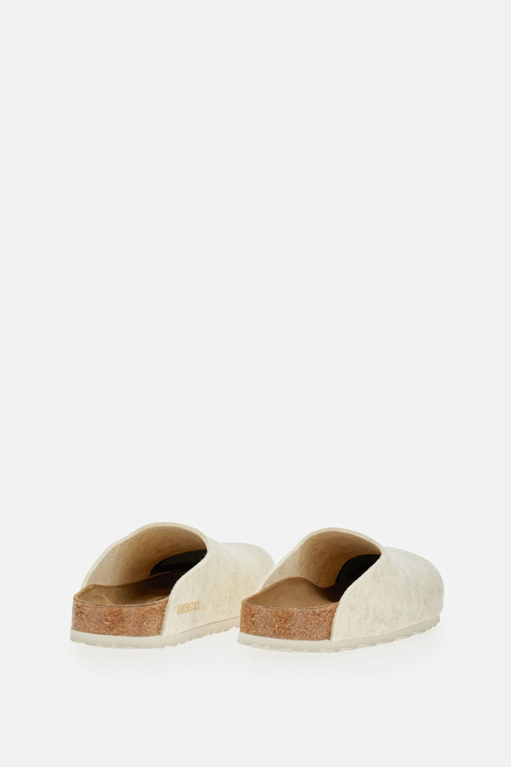 Birkenstock Amsterdam Wool Felt Eggshell Clogs In Neutral