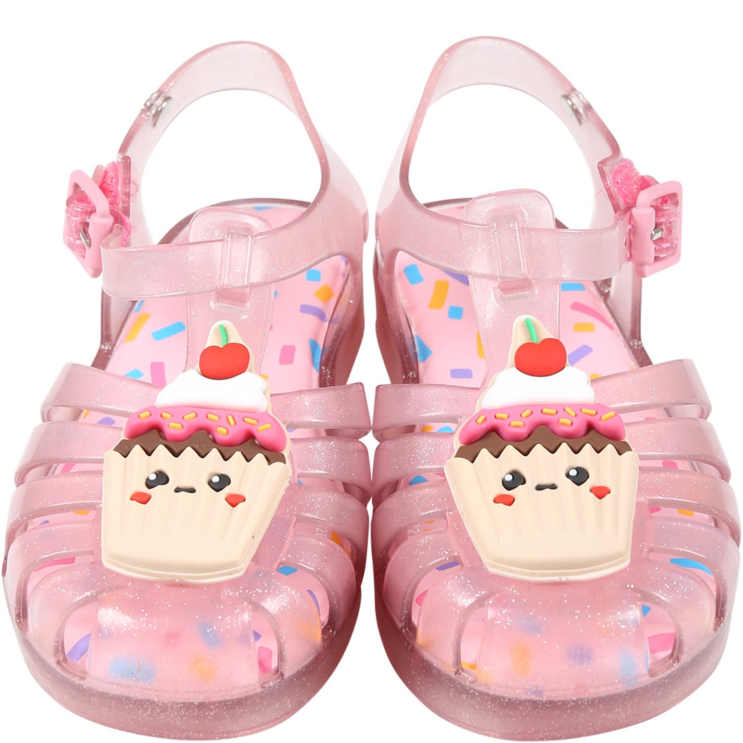 Shop Melissa Pink Sandals For Girl With Cupcake
