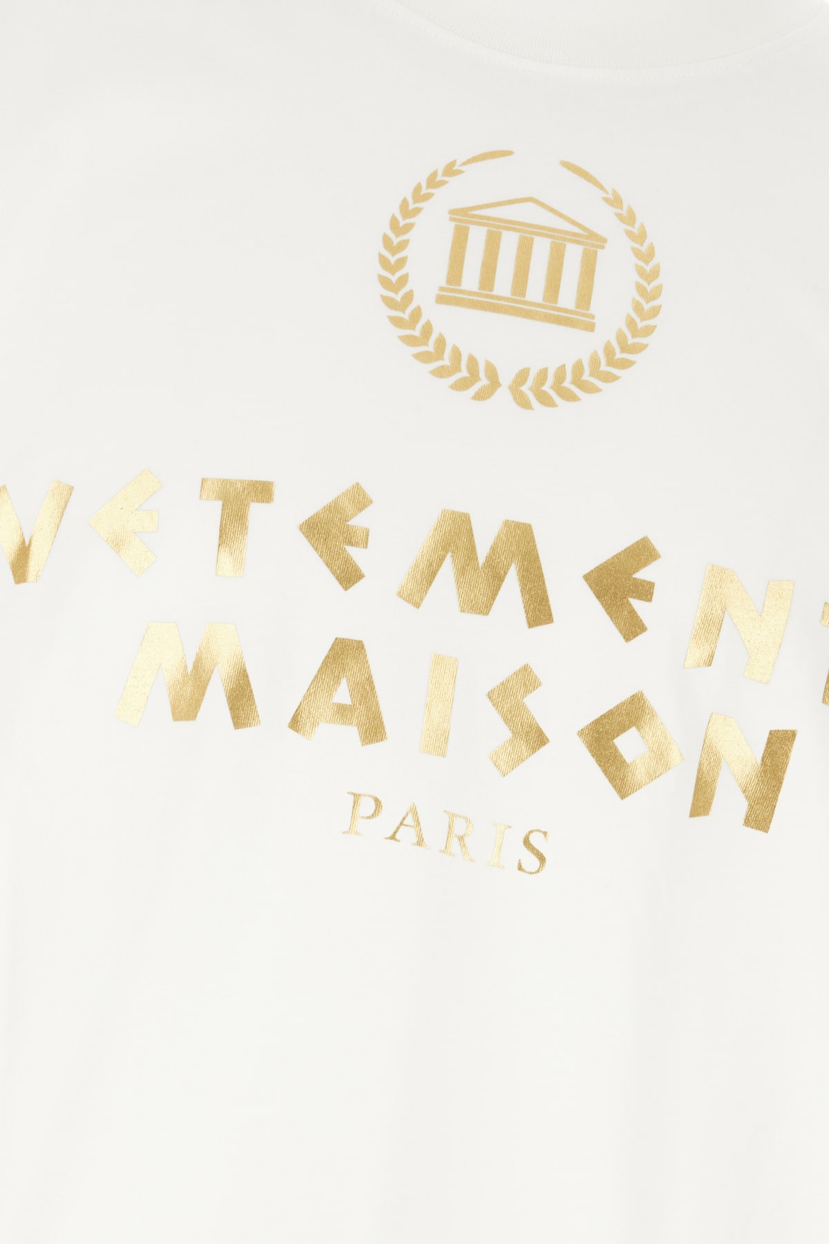 Shop Vetements White Cotton Oversize T-shirt