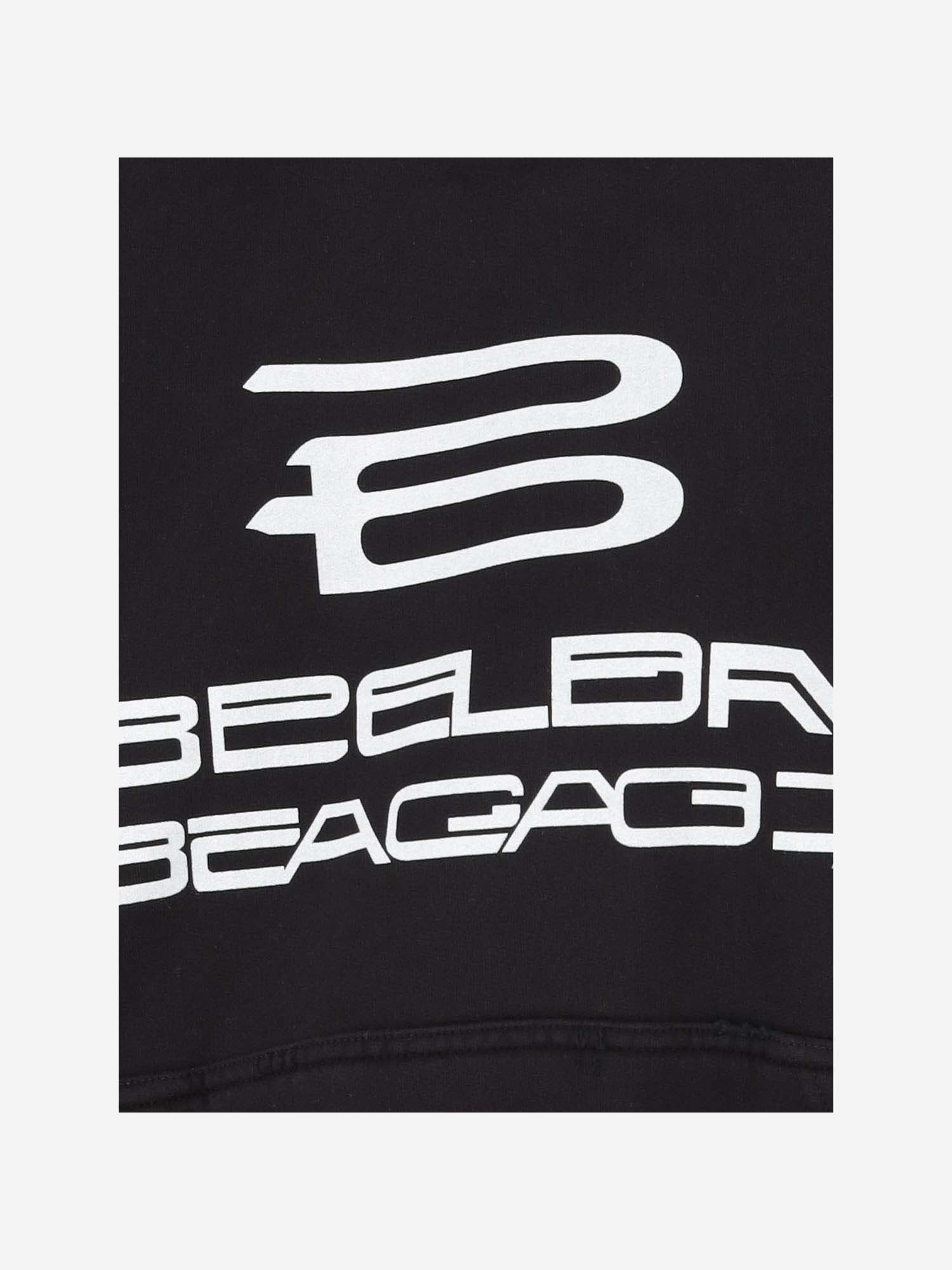 Shop Balenciaga Cotton Sweatshirt With Ai Generated Pattern In Black