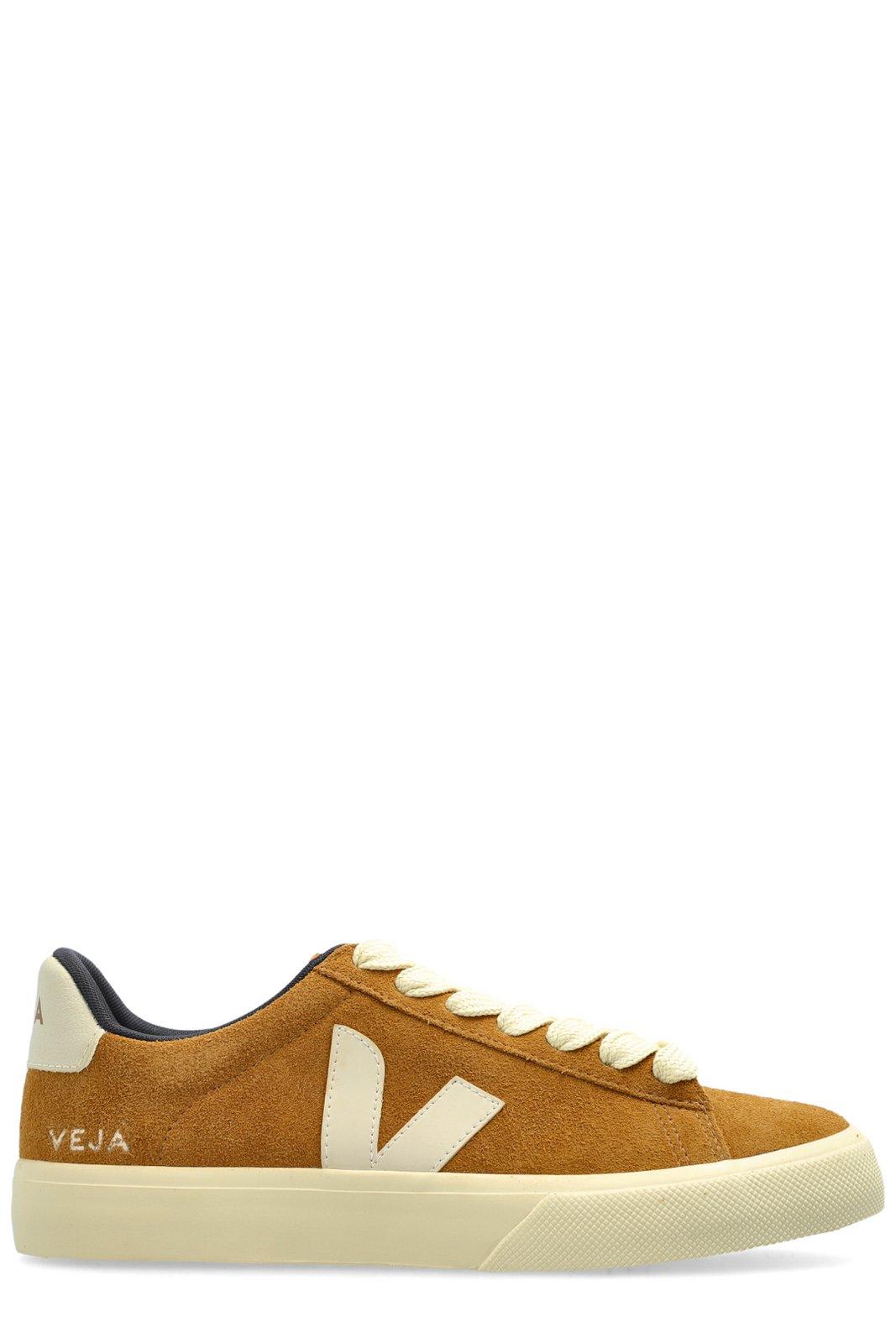 Veja Bold Suede Sneakers With Contrast Heel Tab In Yellow