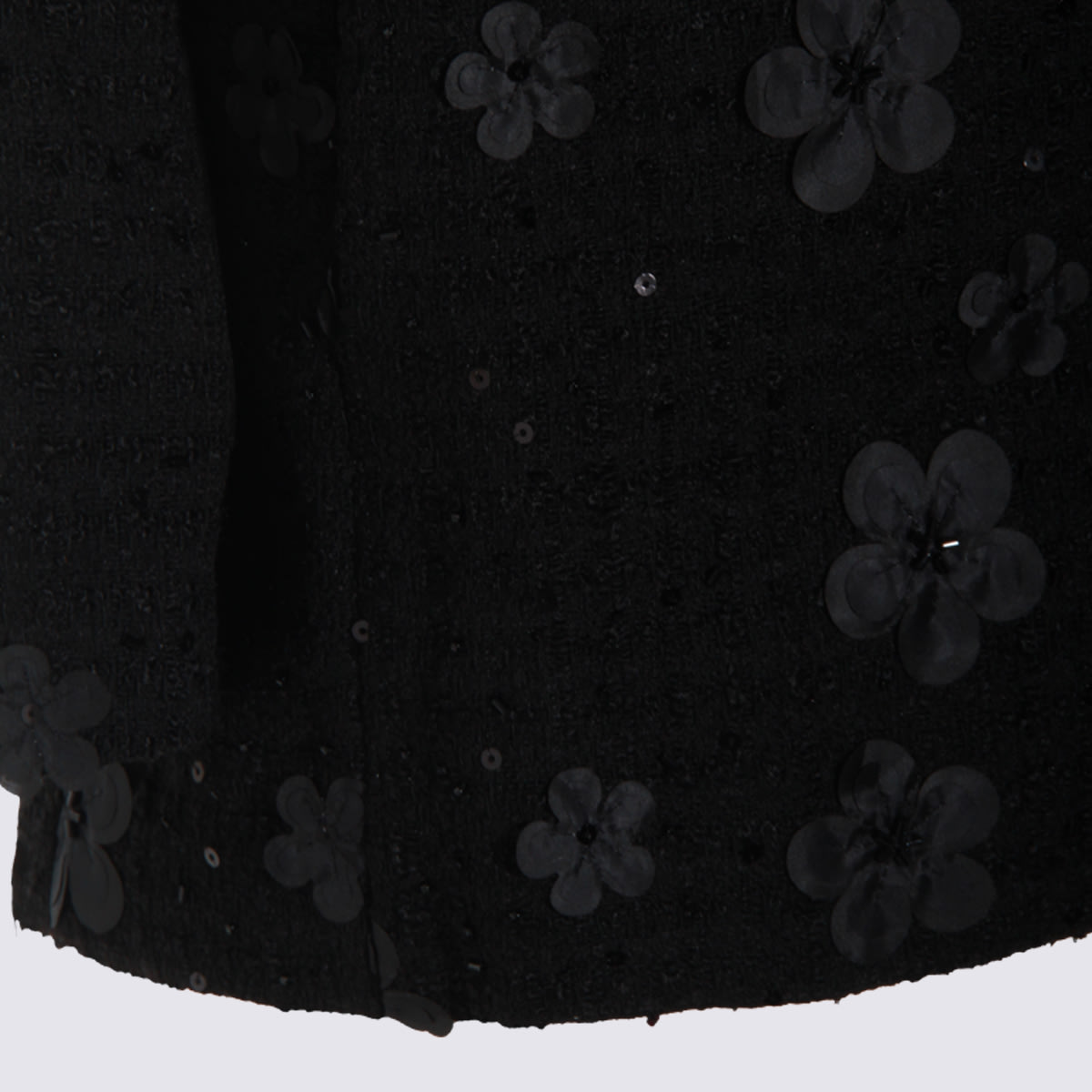 Twinset Black Jacket Frontal Buttons Closure In Black