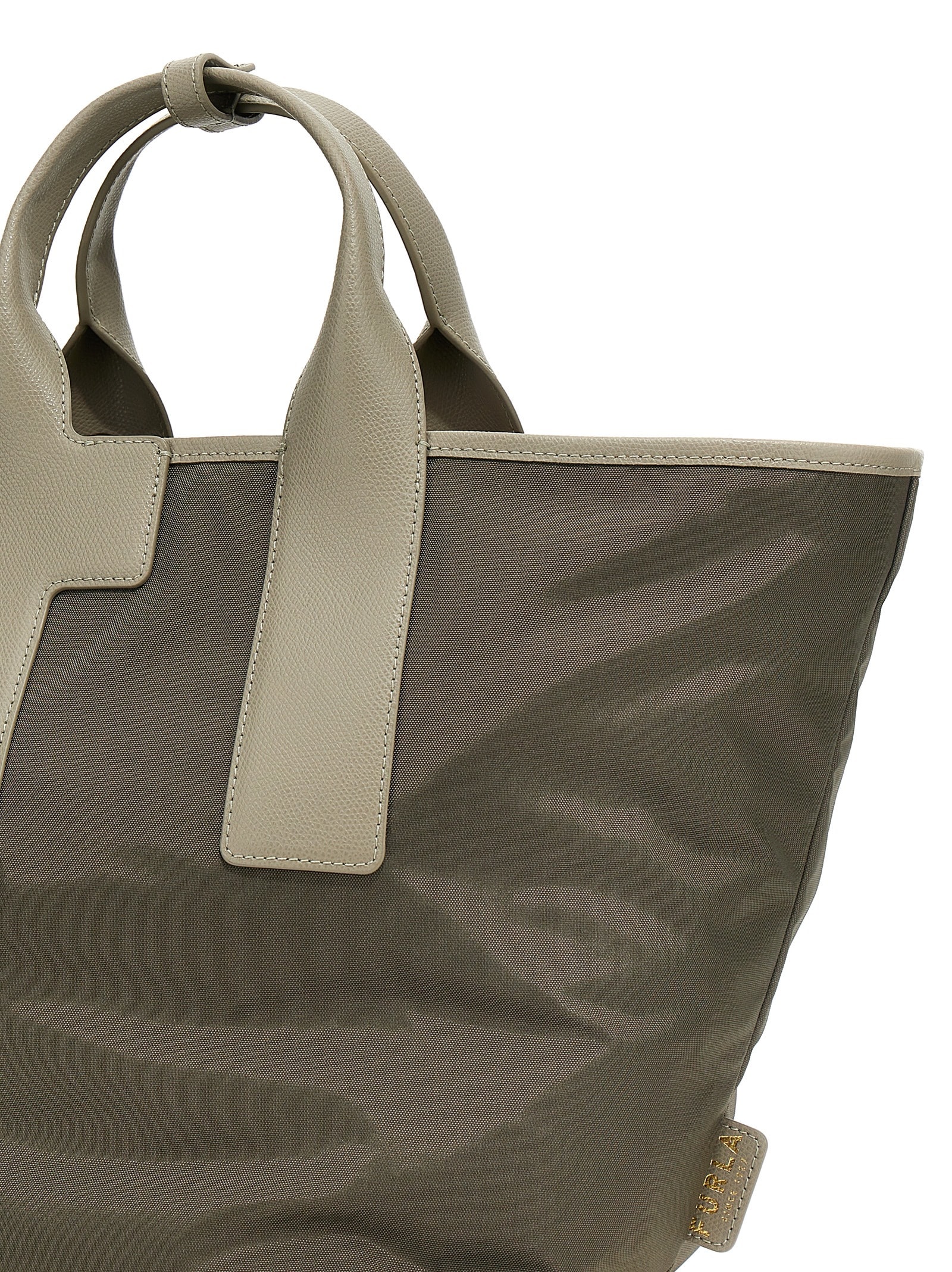 Shop Furla Piuma L Shopping Bag In Gray