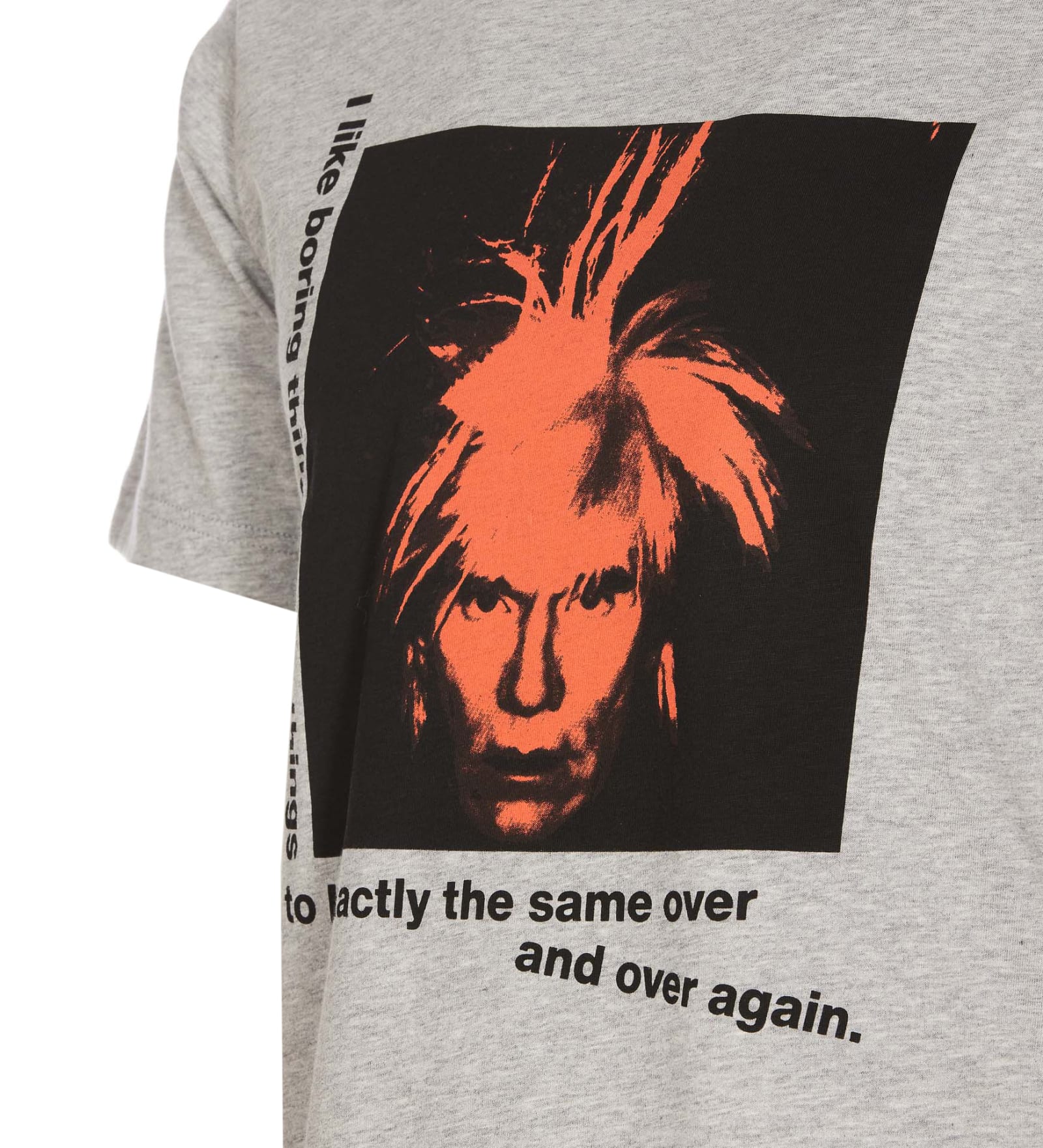 Shop Comme Des Garçons Andy Warhol Print T-shirt In Grey