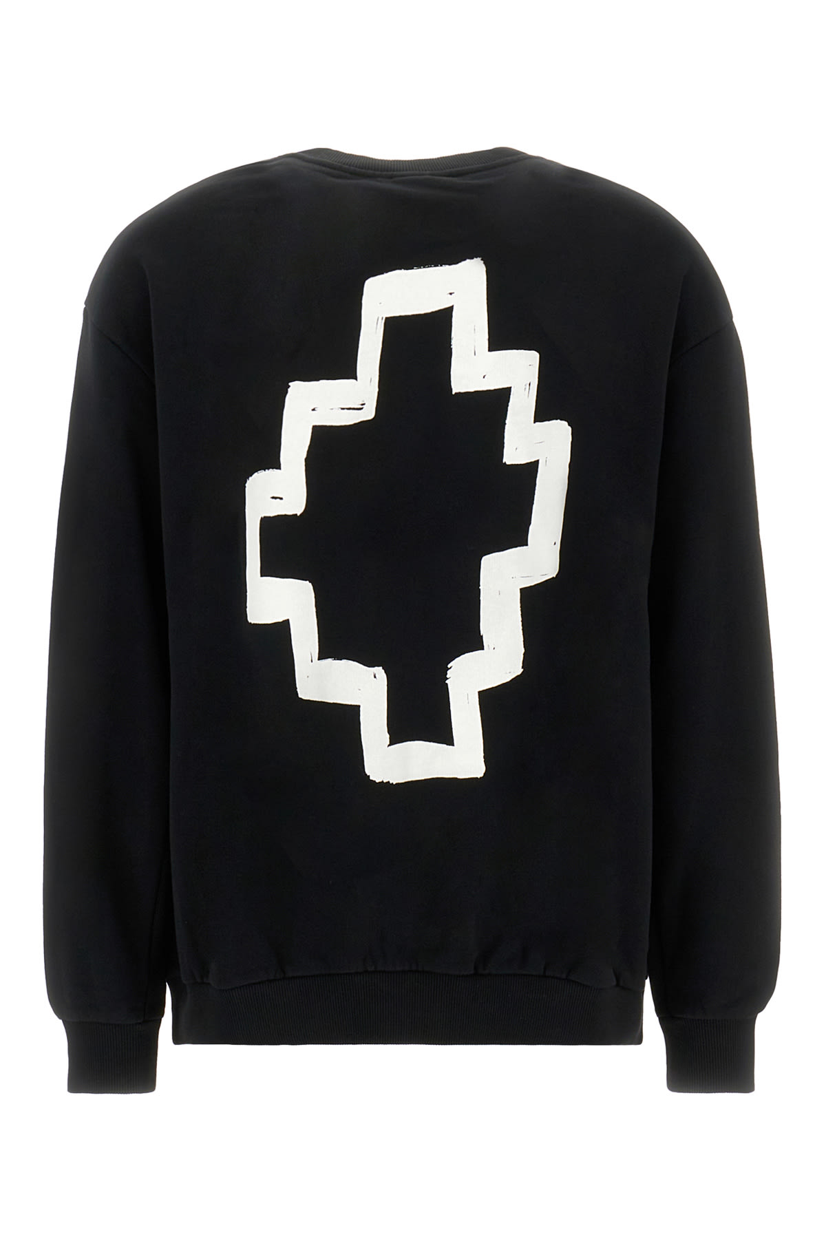 Shop Marcelo Burlon County Of Milan Black Cotton Oversize Sweatshirt In 1001