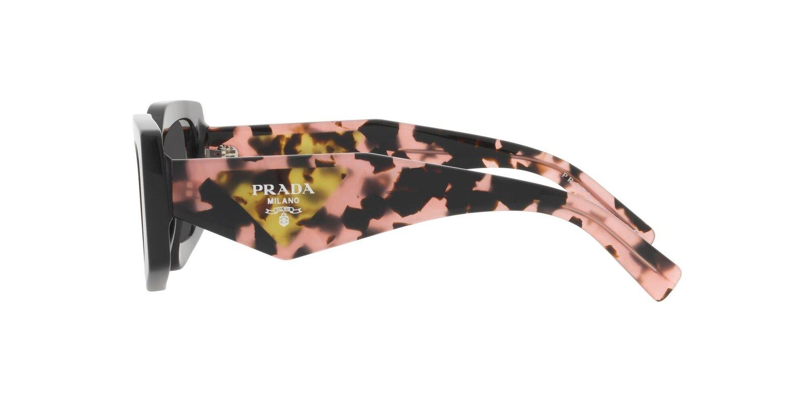 Shop Prada Rectangular Frame Sunglasses