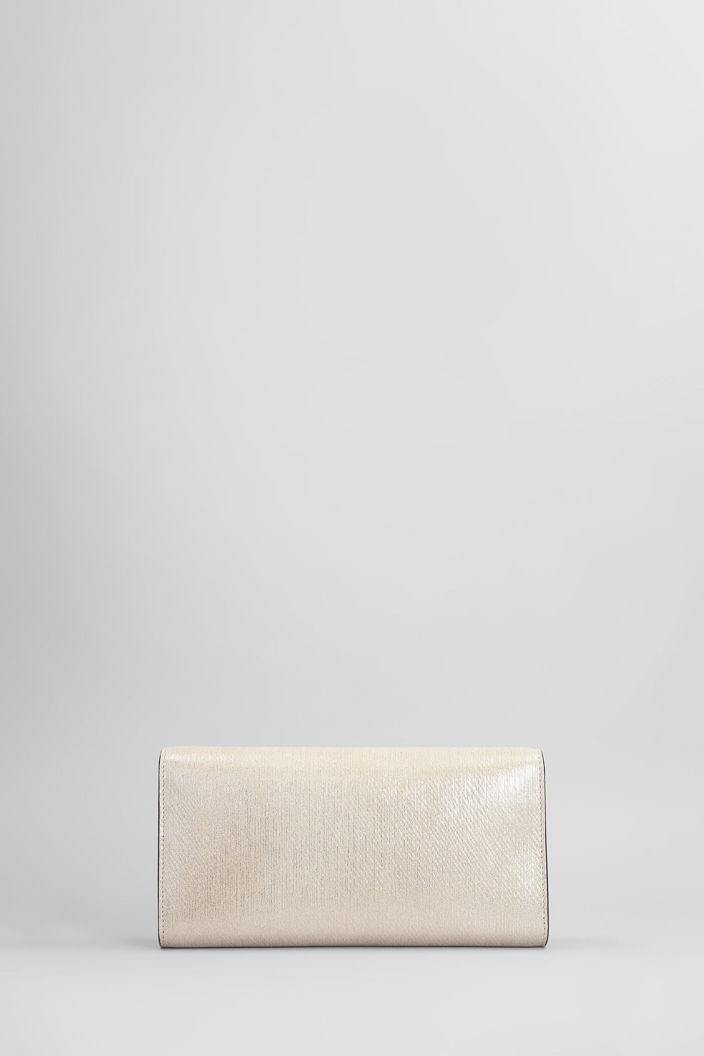 Jimmy Choo Emmie Clutch In Gold Polyester In Gold