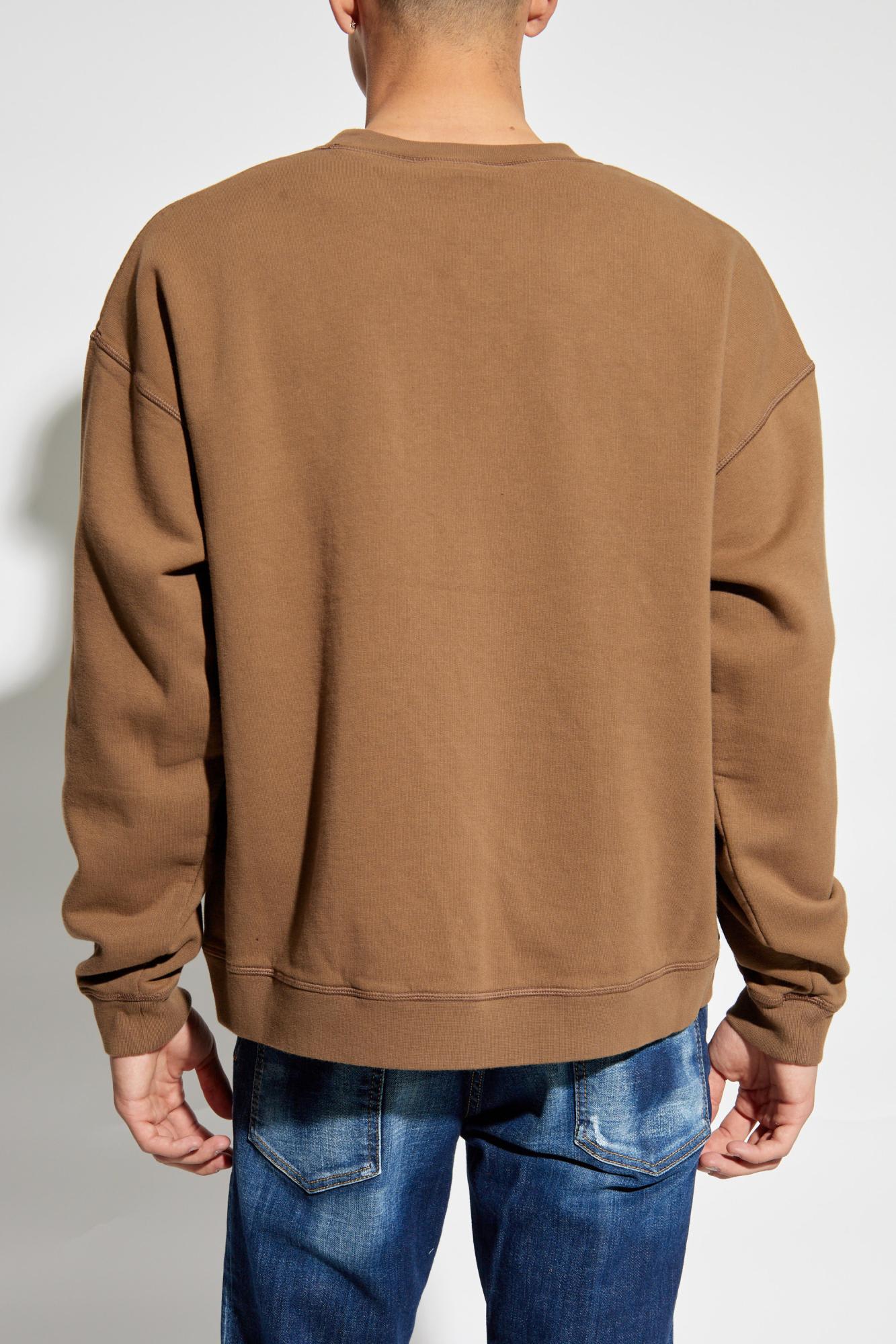 Shop Dsquared2 Sweatshirt With Print In Brown